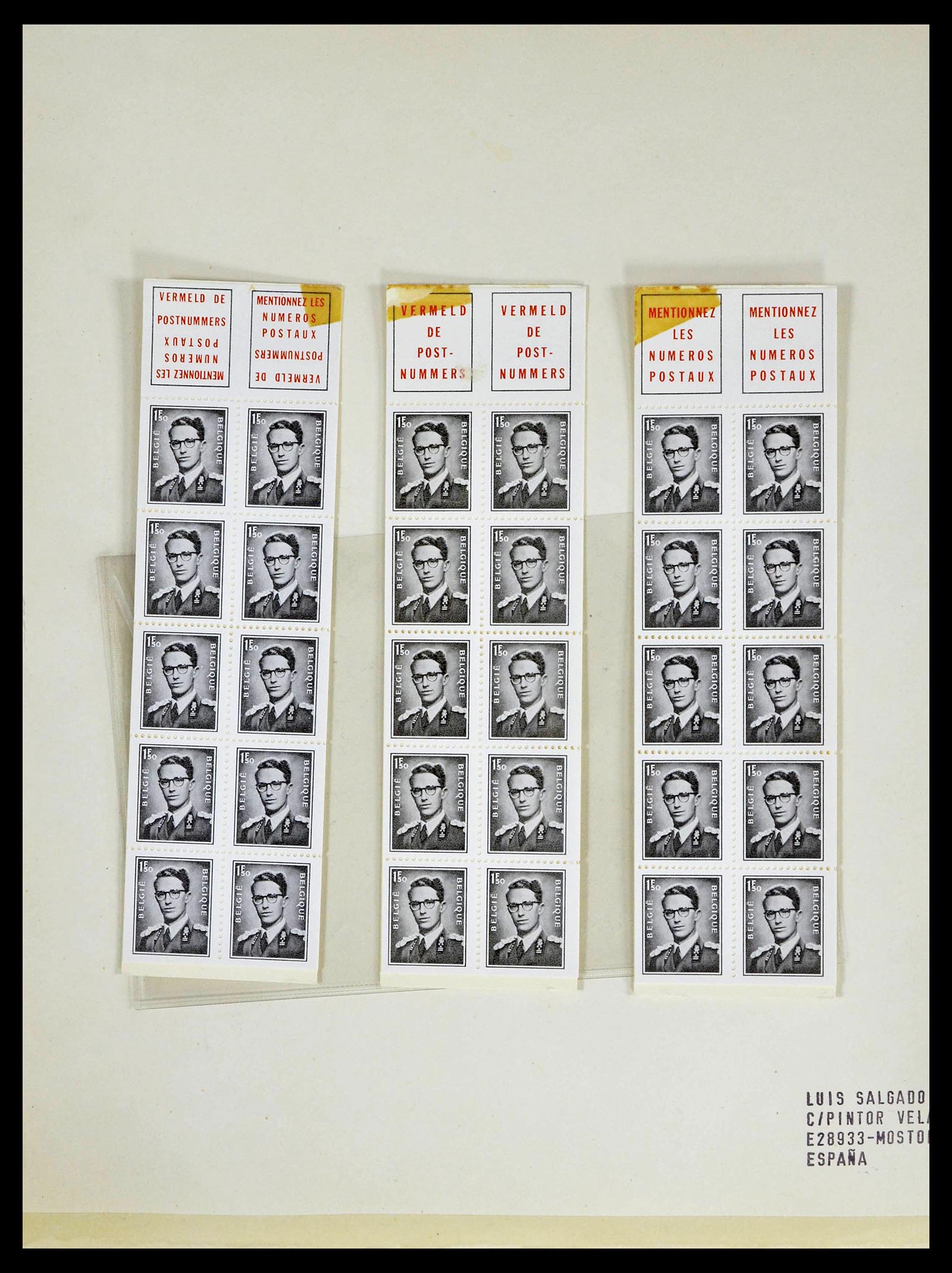 39230 0141 - Stamp collection 39230 Belgium 1849-1976.