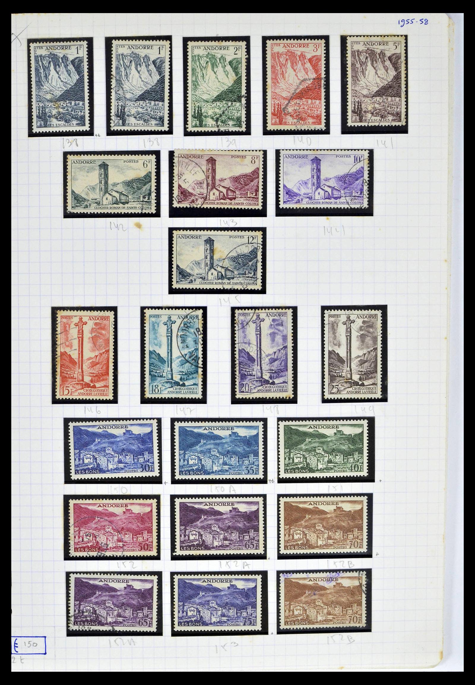 39232 0013 - Postzegelverzameling 39232 Frans Andorra 1931-2013.