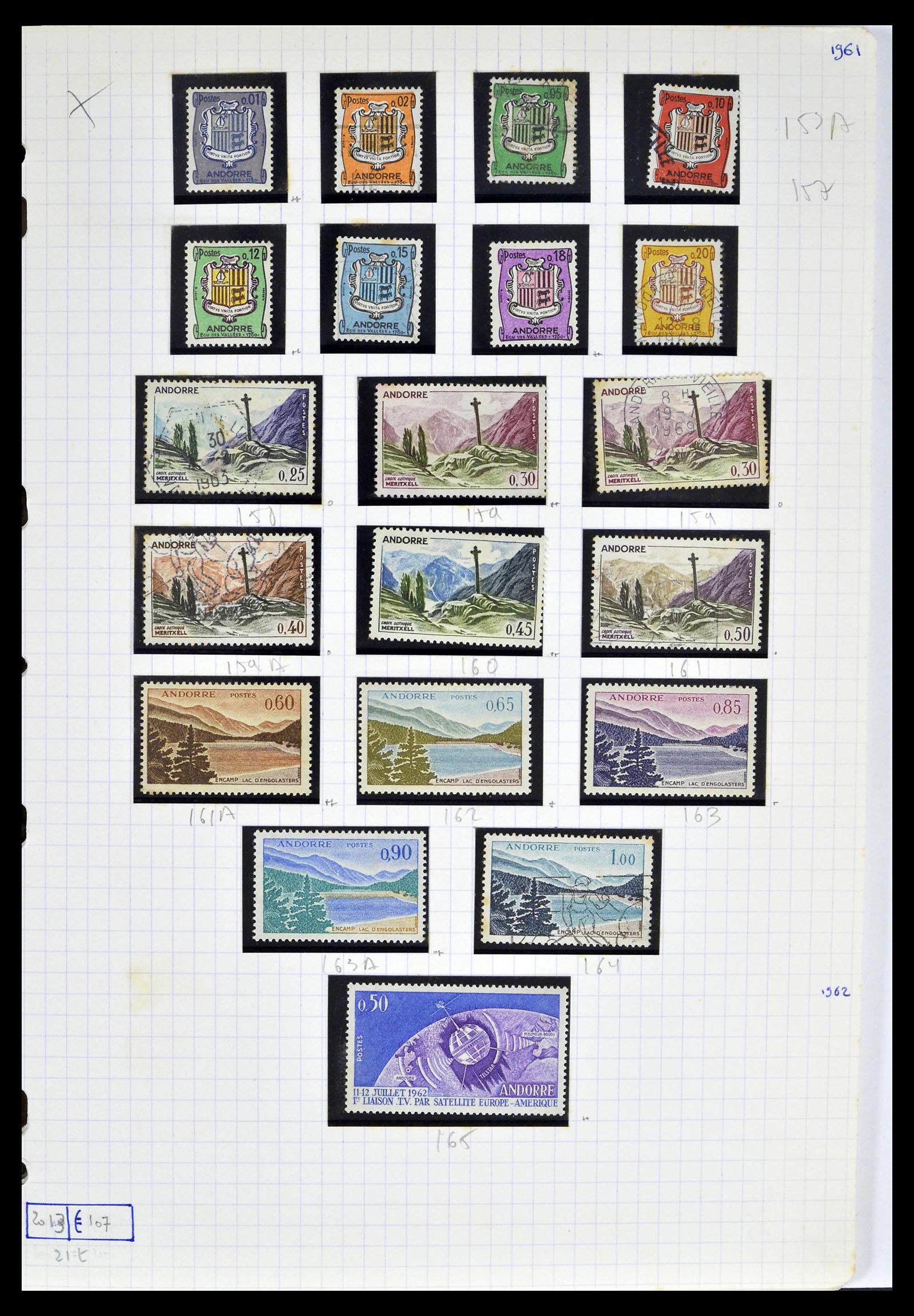 39232 0015 - Postzegelverzameling 39232 Frans Andorra 1931-2013.