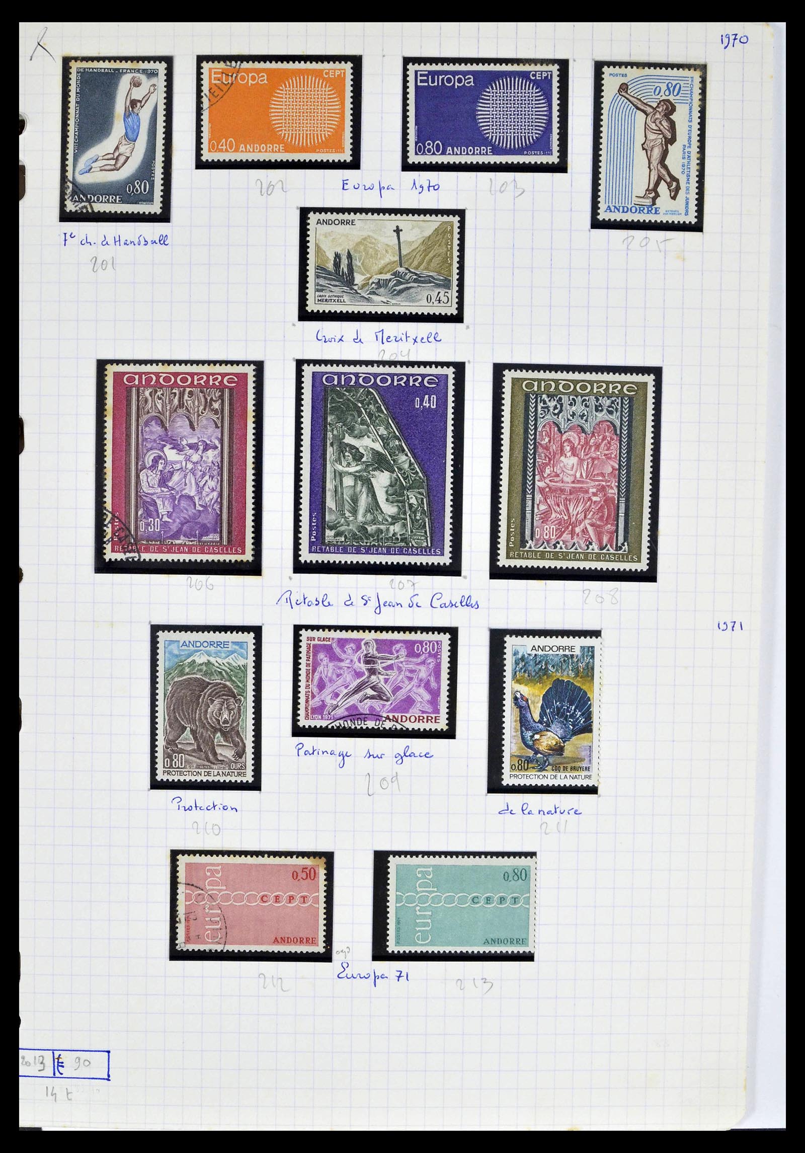 39232 0023 - Postzegelverzameling 39232 Frans Andorra 1931-2013.