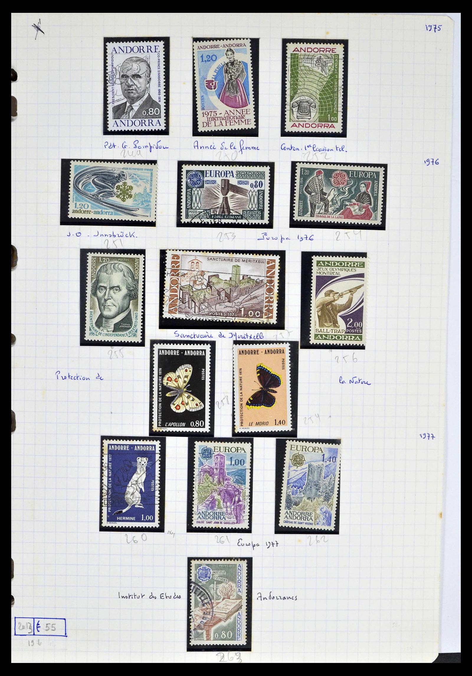39232 0030 - Postzegelverzameling 39232 Frans Andorra 1931-2013.