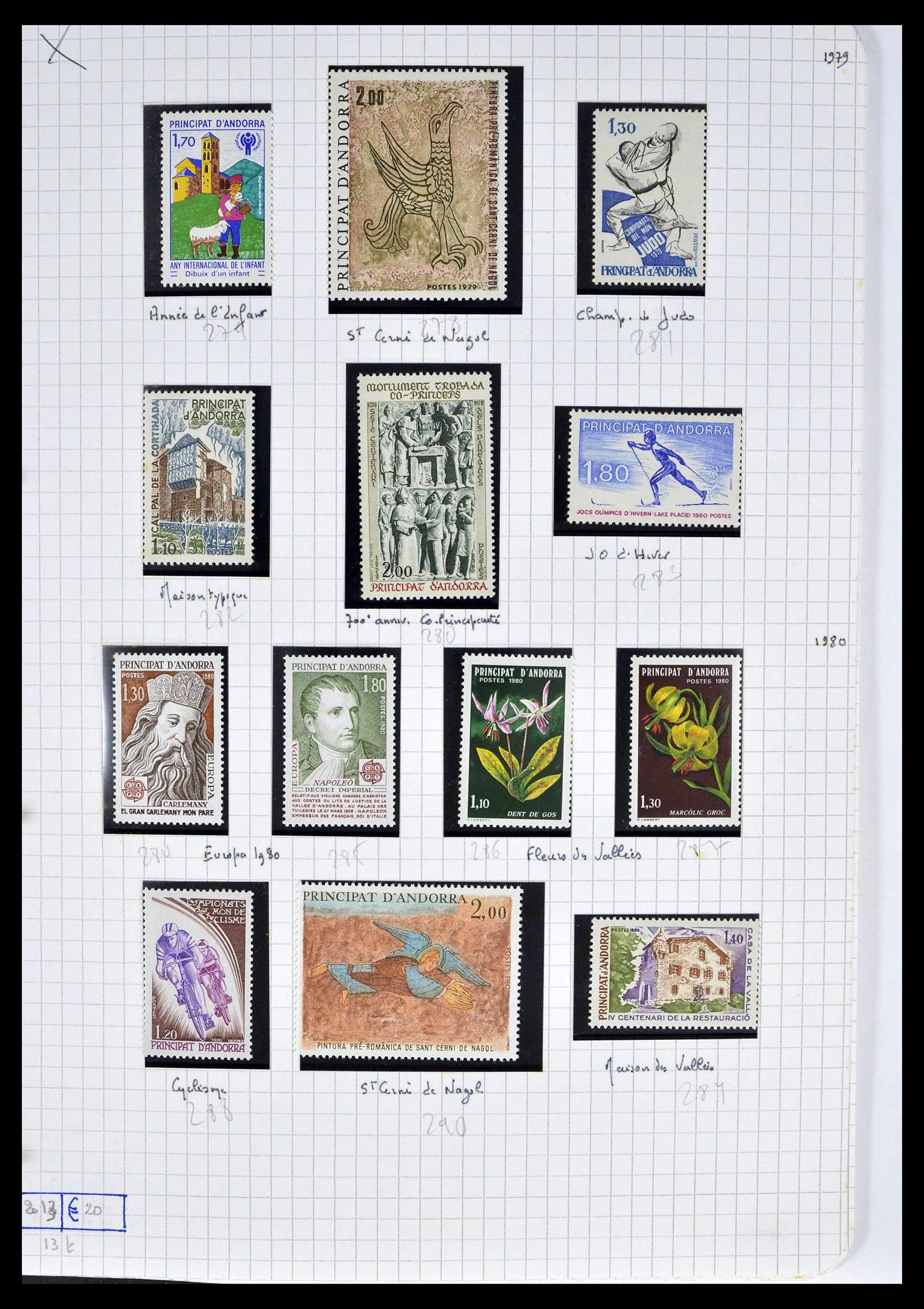 39232 0033 - Postzegelverzameling 39232 Frans Andorra 1931-2013.