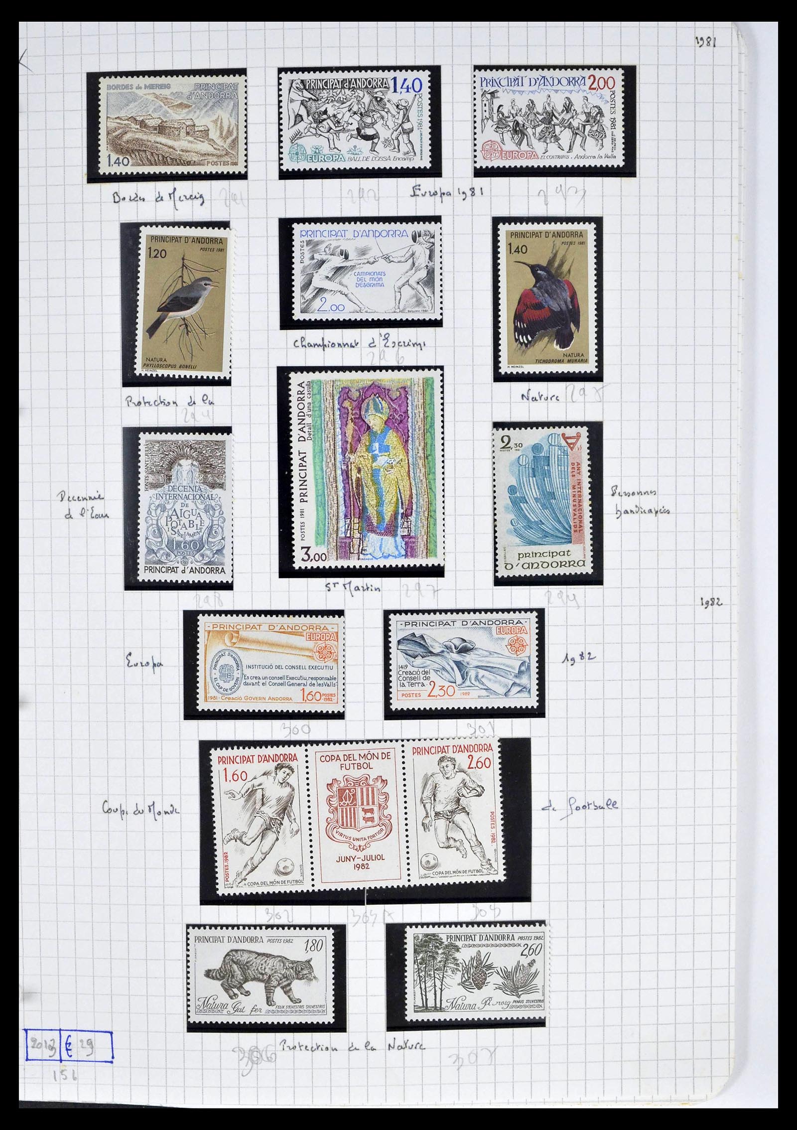 39232 0034 - Postzegelverzameling 39232 Frans Andorra 1931-2013.