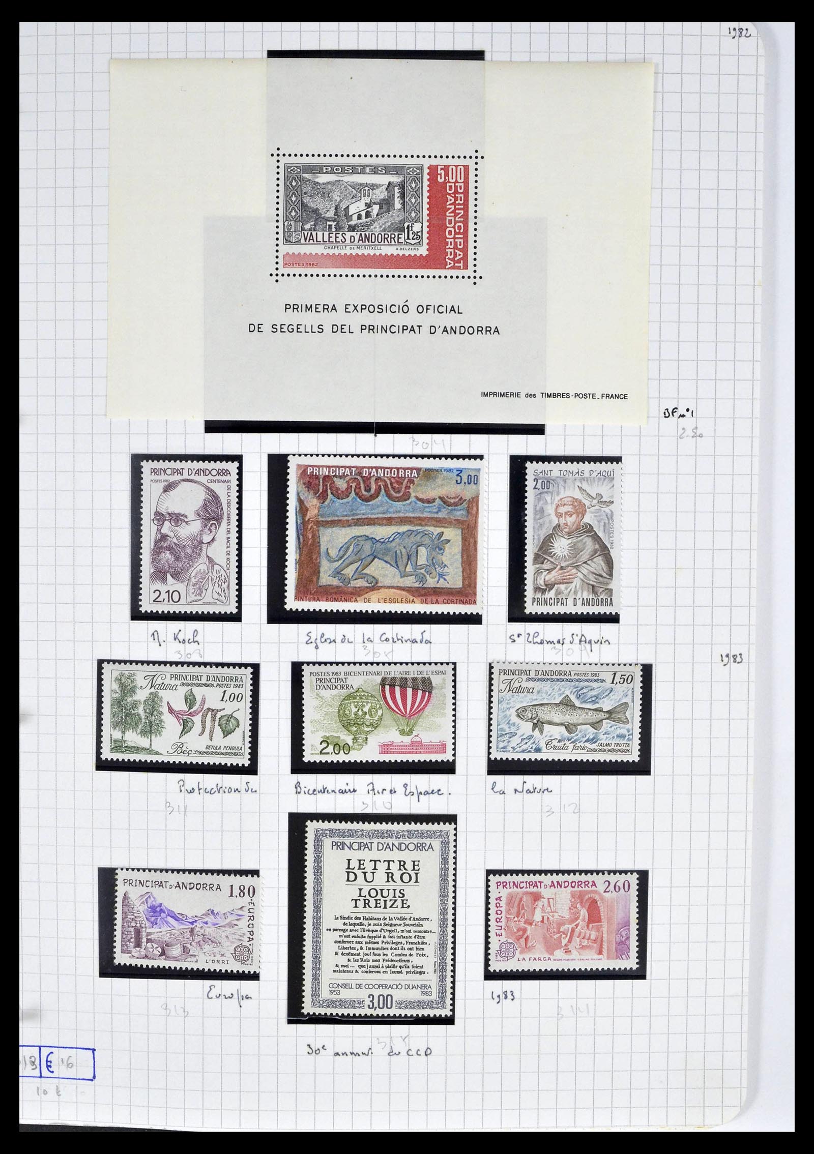 39232 0035 - Postzegelverzameling 39232 Frans Andorra 1931-2013.