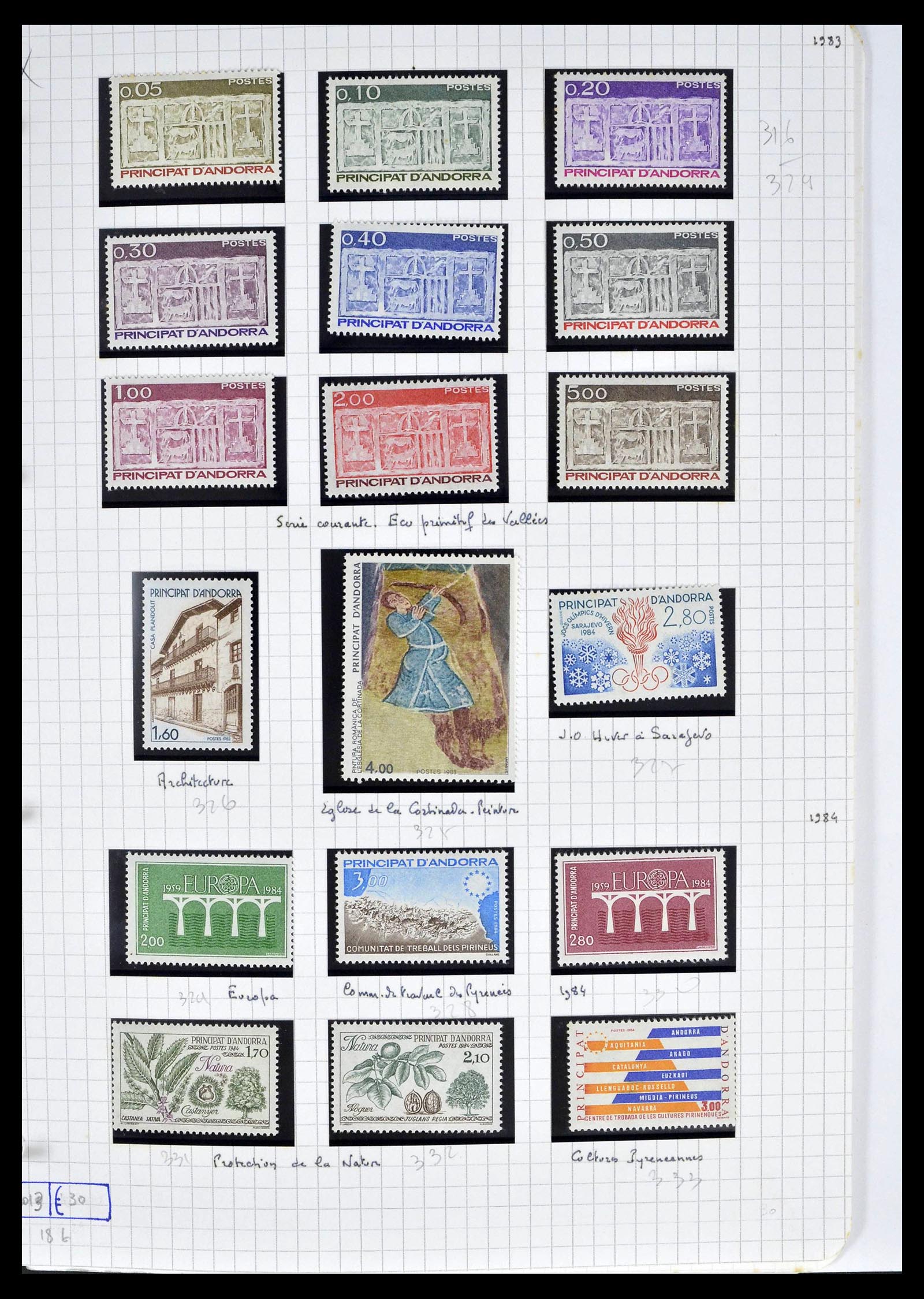 39232 0036 - Postzegelverzameling 39232 Frans Andorra 1931-2013.