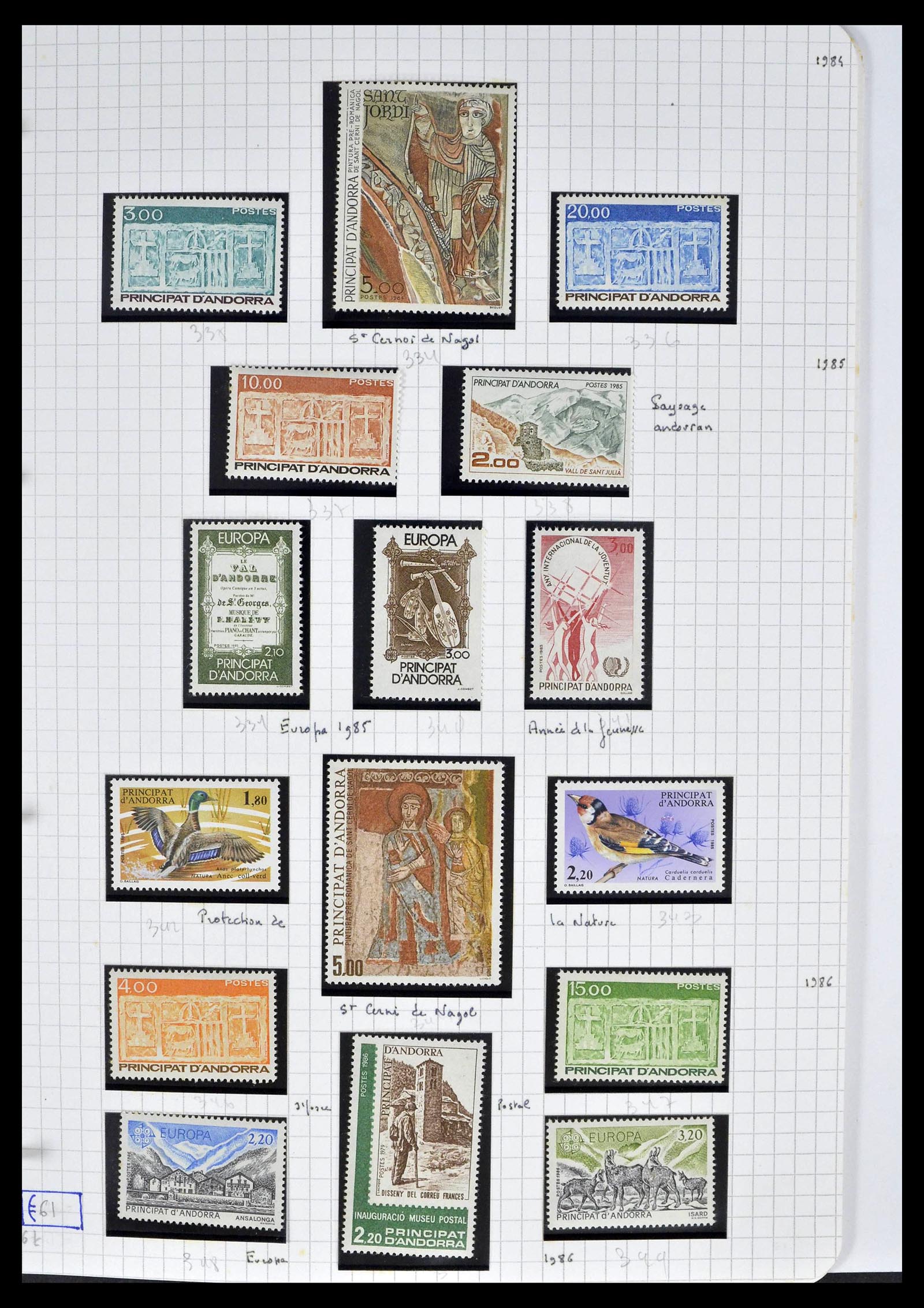 39232 0037 - Postzegelverzameling 39232 Frans Andorra 1931-2013.
