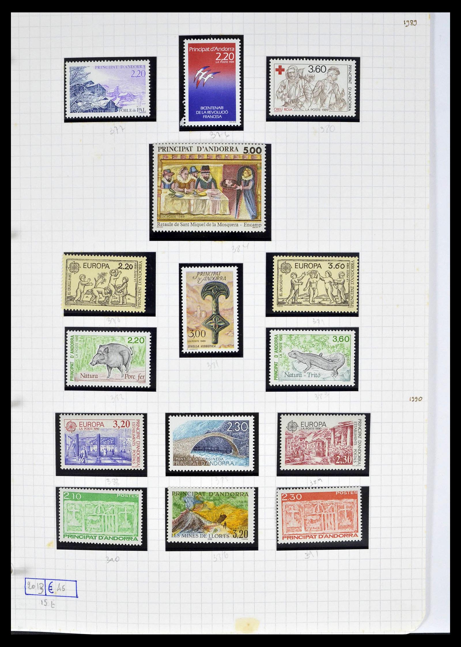 39232 0040 - Postzegelverzameling 39232 Frans Andorra 1931-2013.