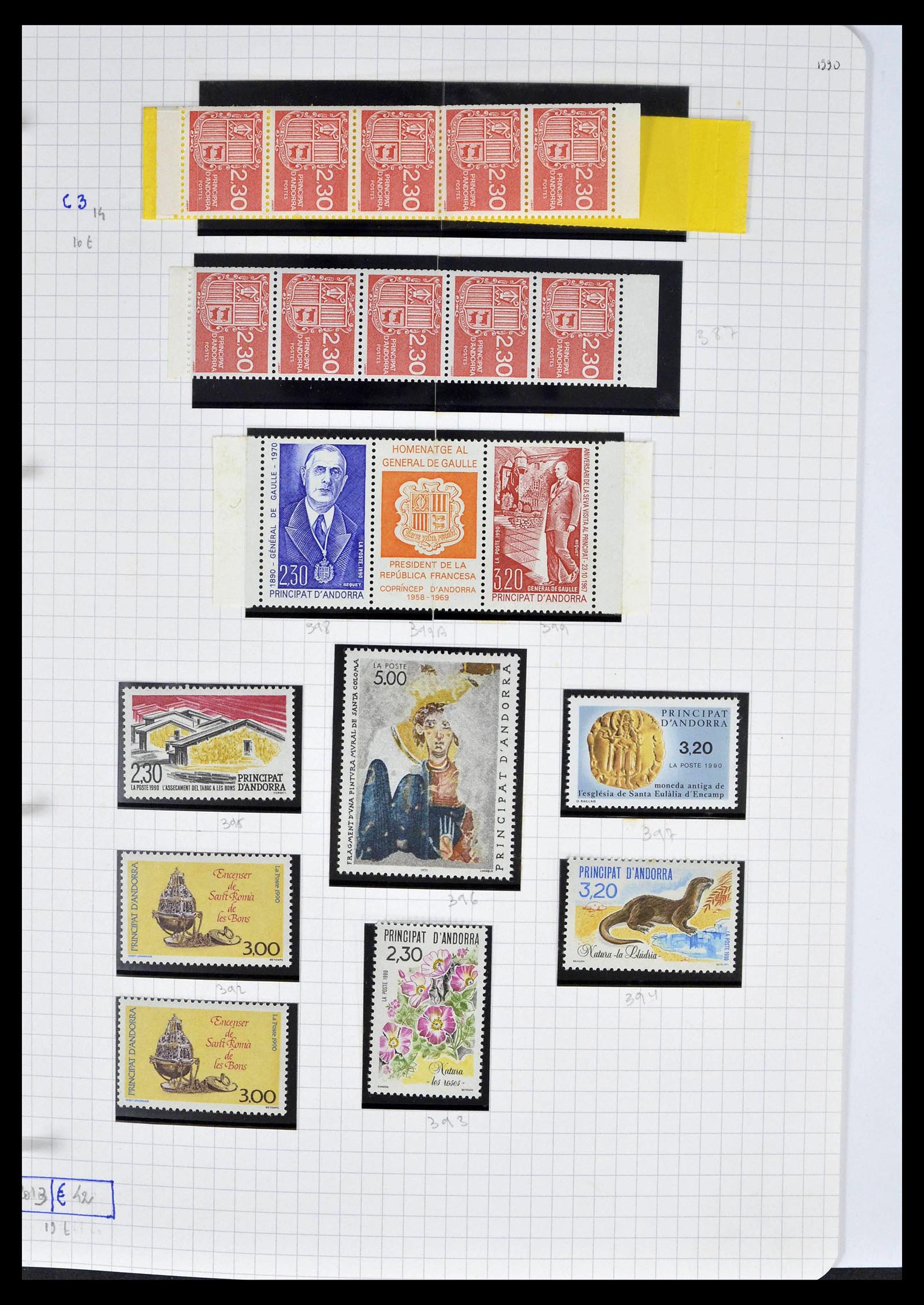 39232 0041 - Postzegelverzameling 39232 Frans Andorra 1931-2013.