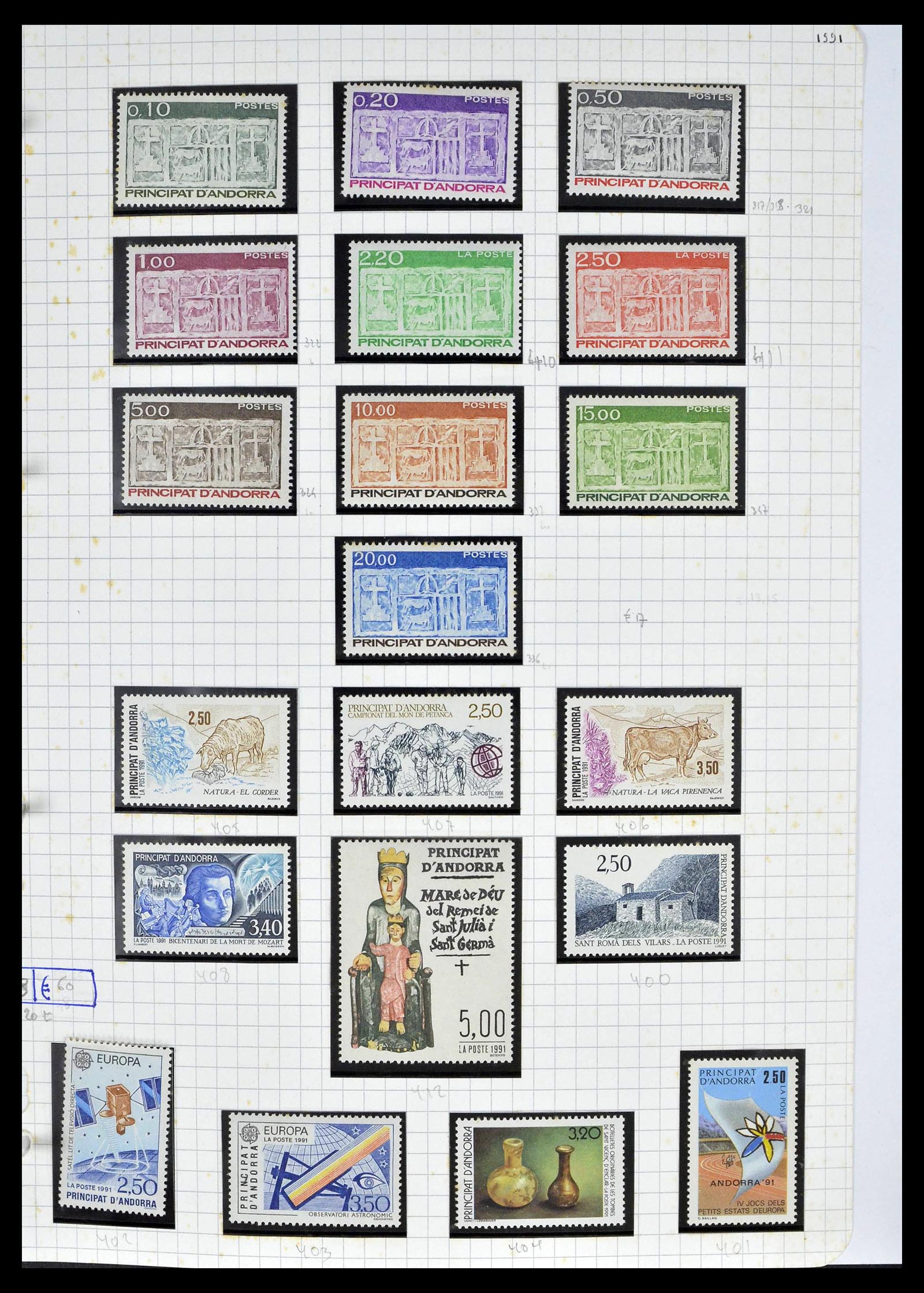 39232 0042 - Postzegelverzameling 39232 Frans Andorra 1931-2013.