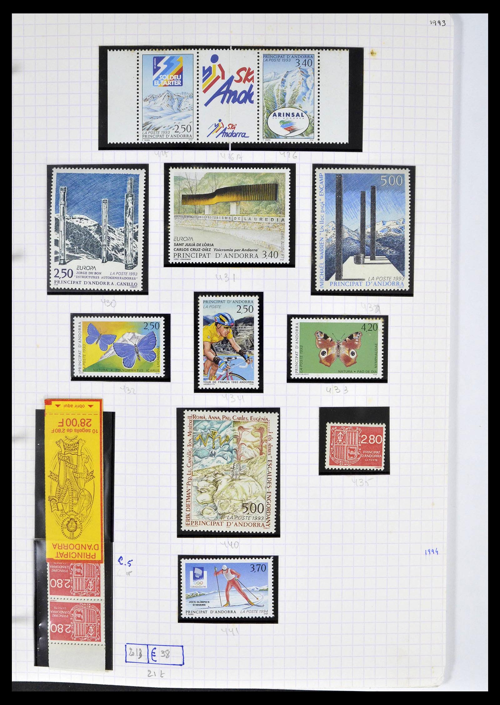 39232 0045 - Postzegelverzameling 39232 Frans Andorra 1931-2013.