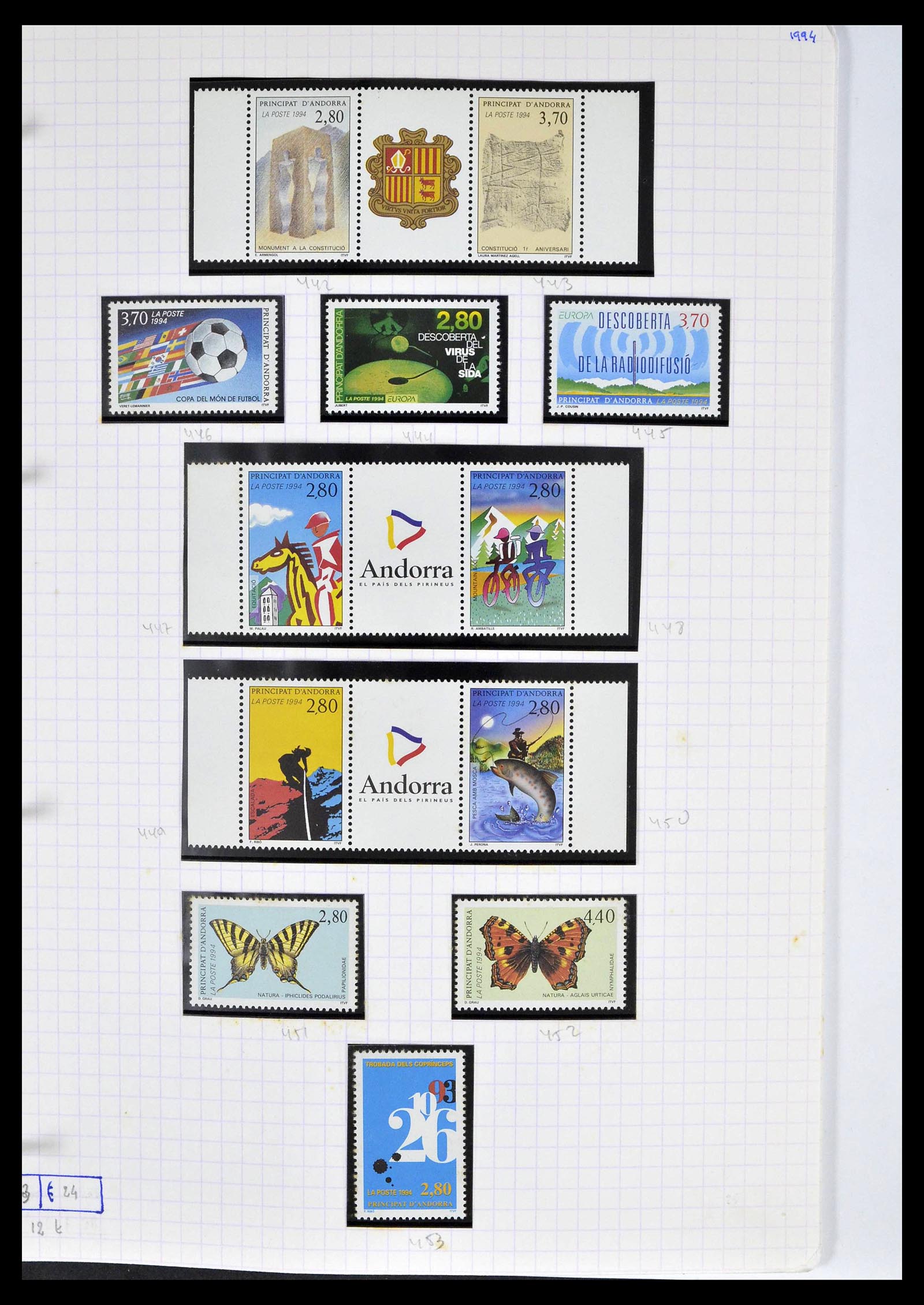 39232 0046 - Postzegelverzameling 39232 Frans Andorra 1931-2013.