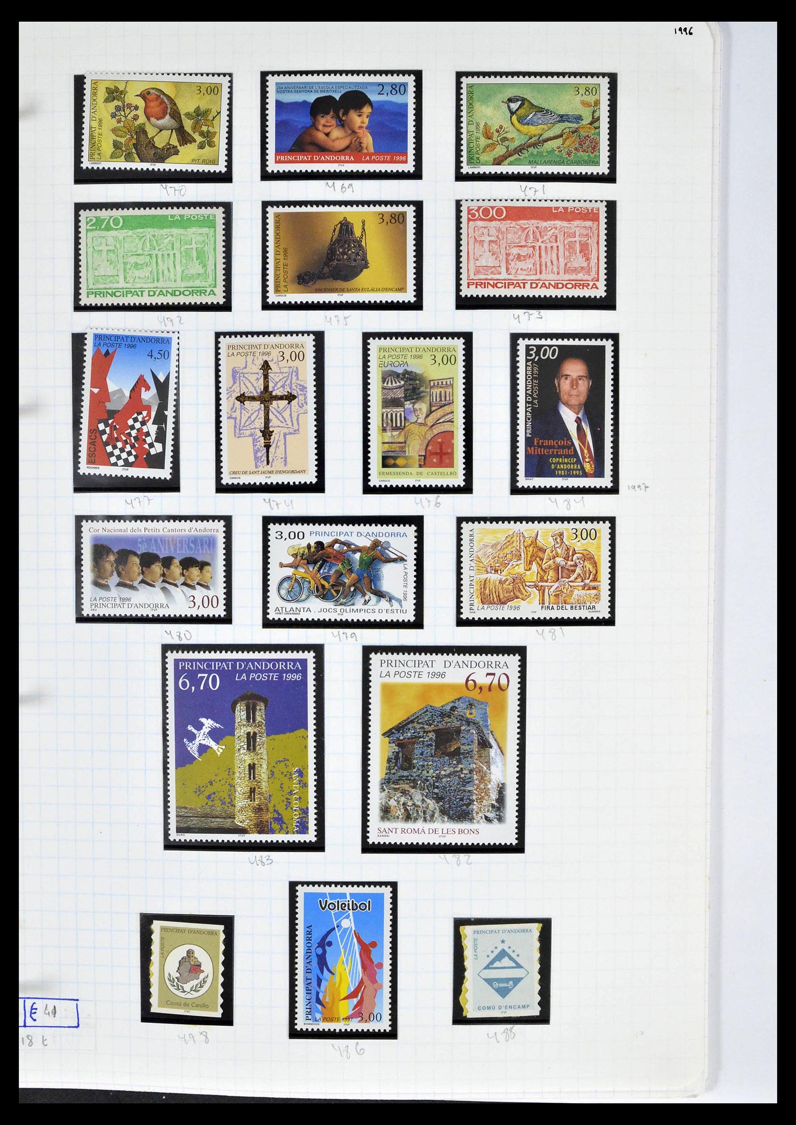 39232 0049 - Postzegelverzameling 39232 Frans Andorra 1931-2013.