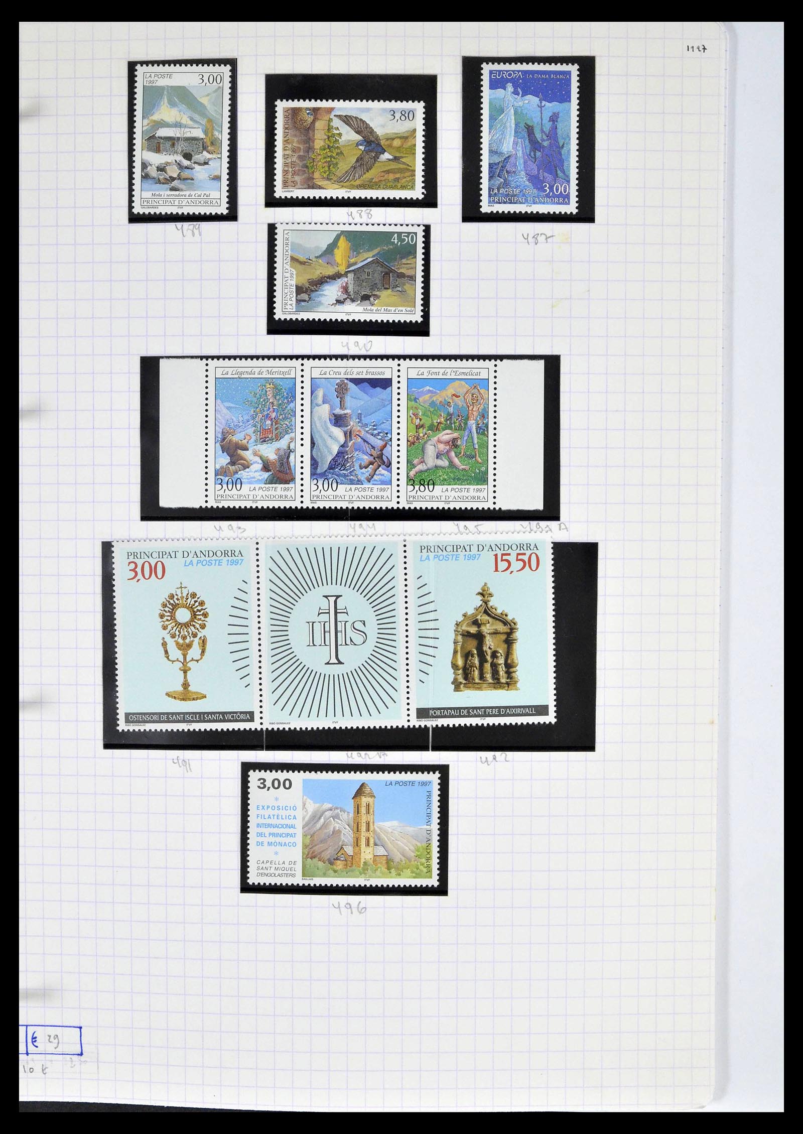 39232 0050 - Postzegelverzameling 39232 Frans Andorra 1931-2013.