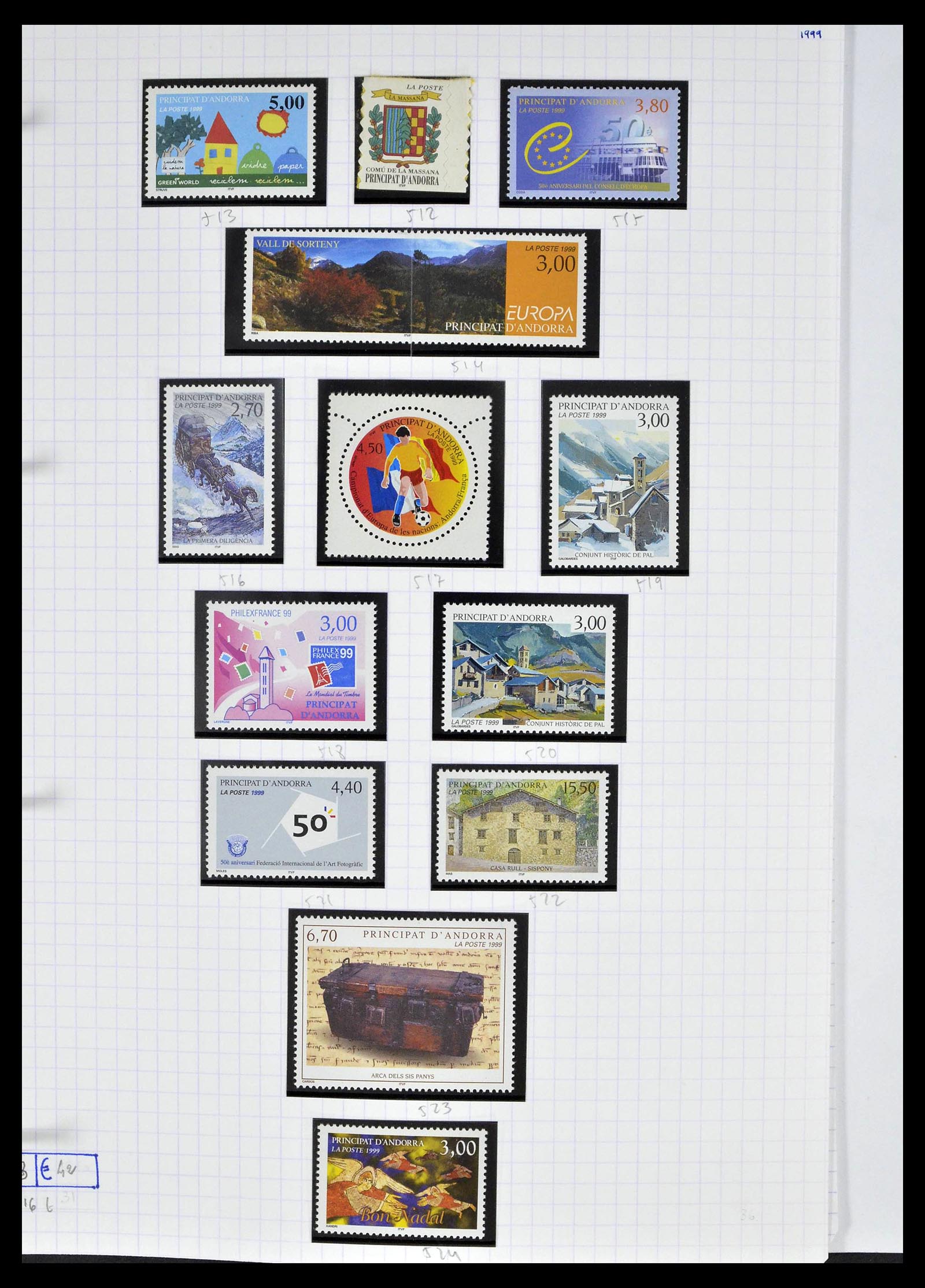 39232 0053 - Postzegelverzameling 39232 Frans Andorra 1931-2013.