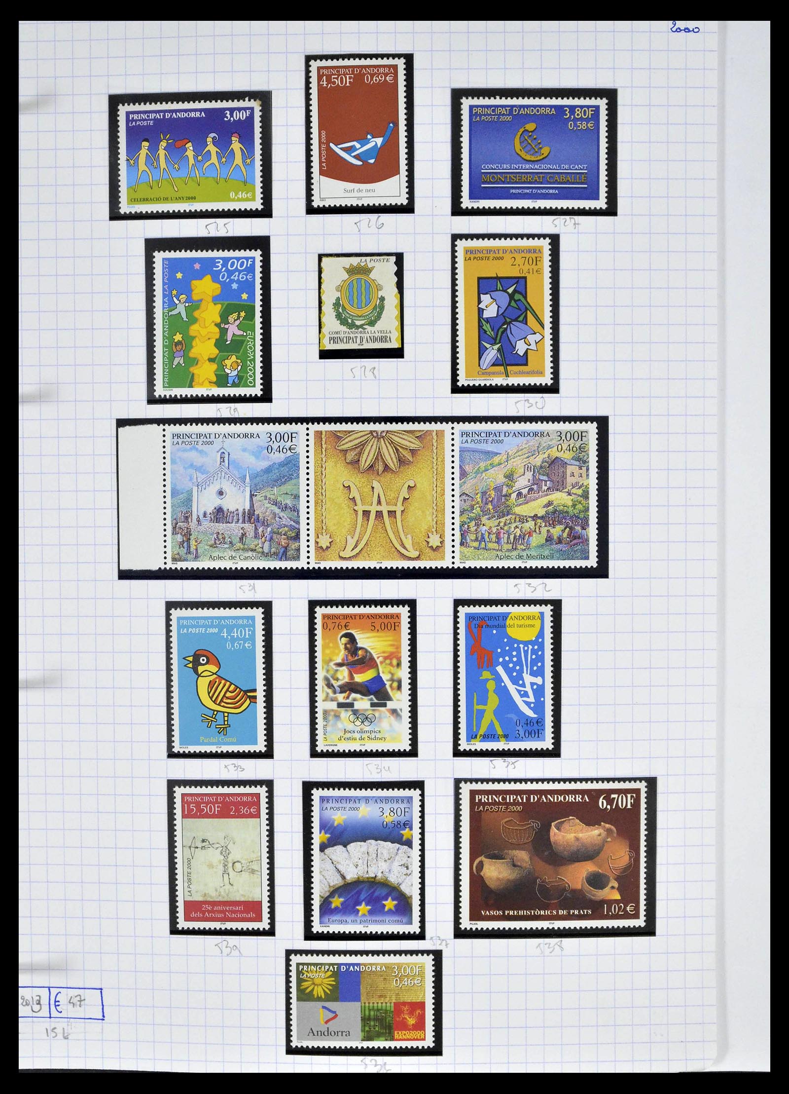 39232 0054 - Postzegelverzameling 39232 Frans Andorra 1931-2013.