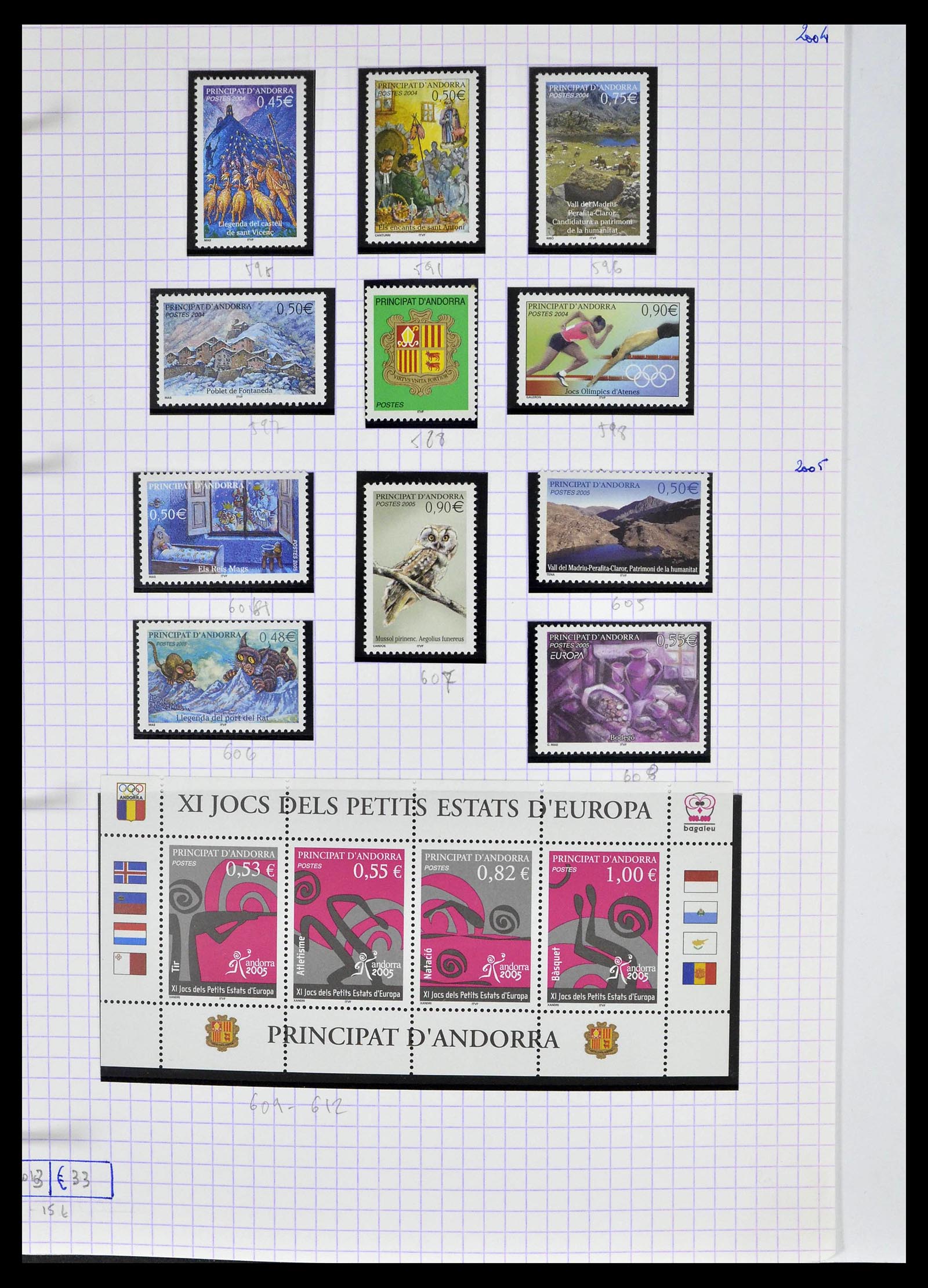 39232 0059 - Postzegelverzameling 39232 Frans Andorra 1931-2013.