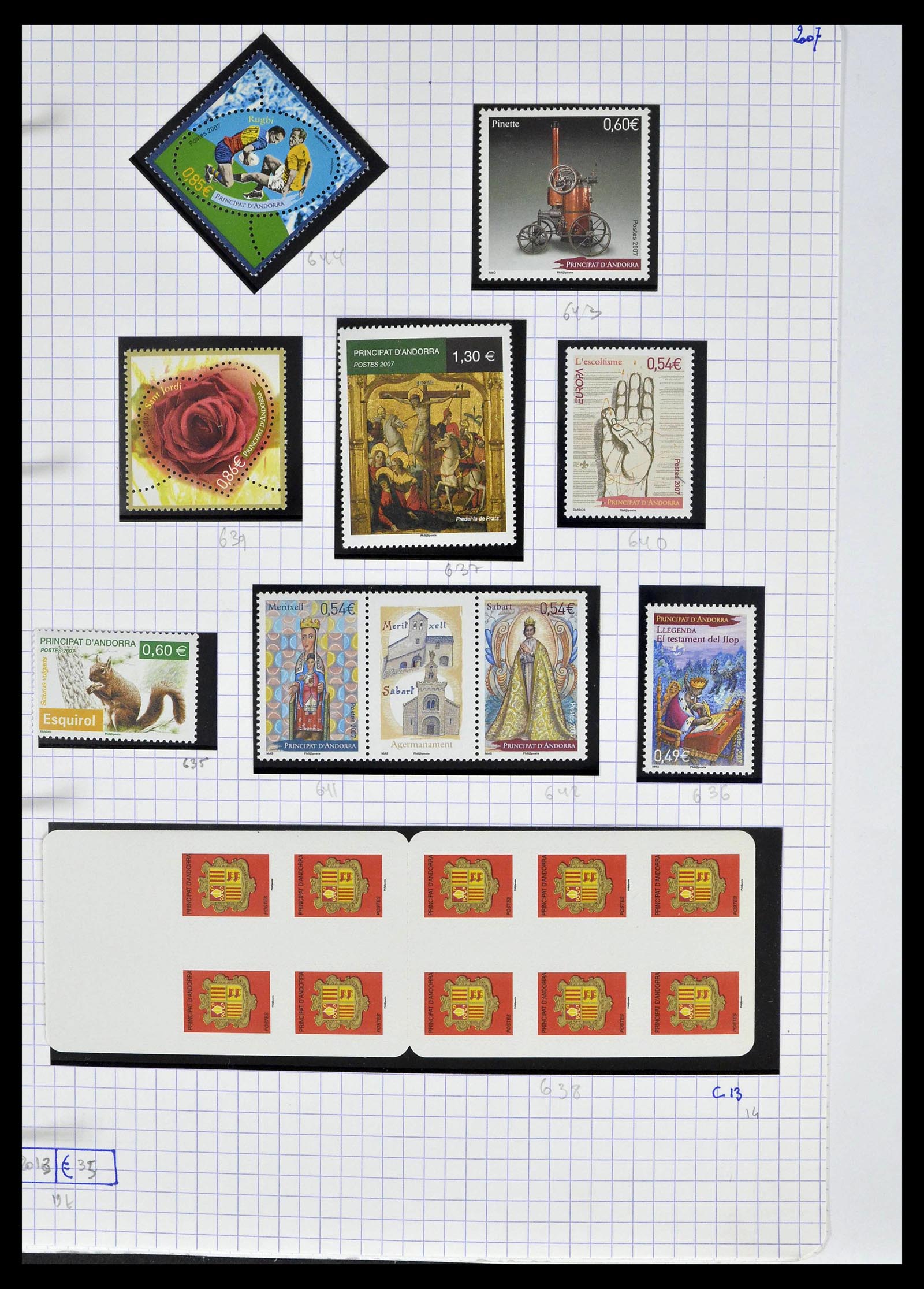 39232 0062 - Postzegelverzameling 39232 Frans Andorra 1931-2013.