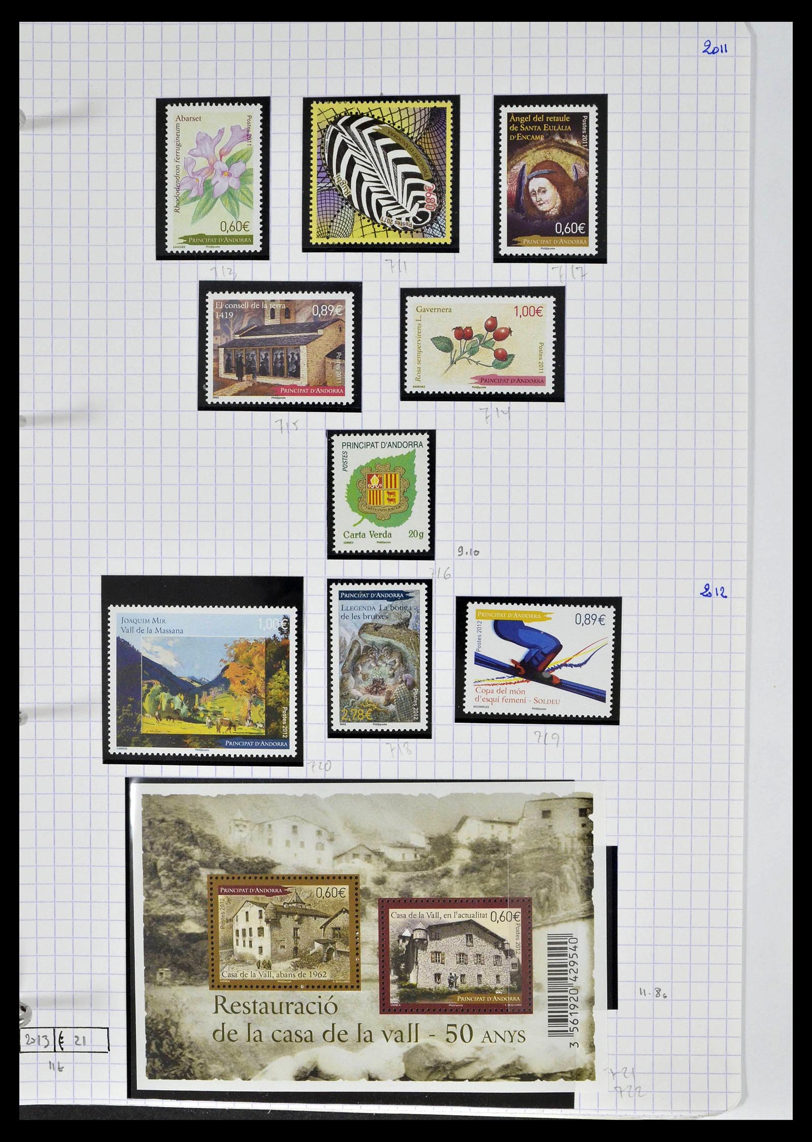 39232 0068 - Postzegelverzameling 39232 Frans Andorra 1931-2013.