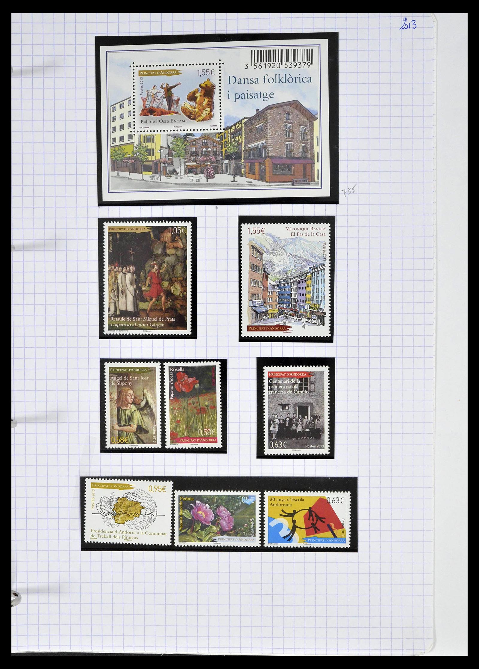 39232 0071 - Postzegelverzameling 39232 Frans Andorra 1931-2013.