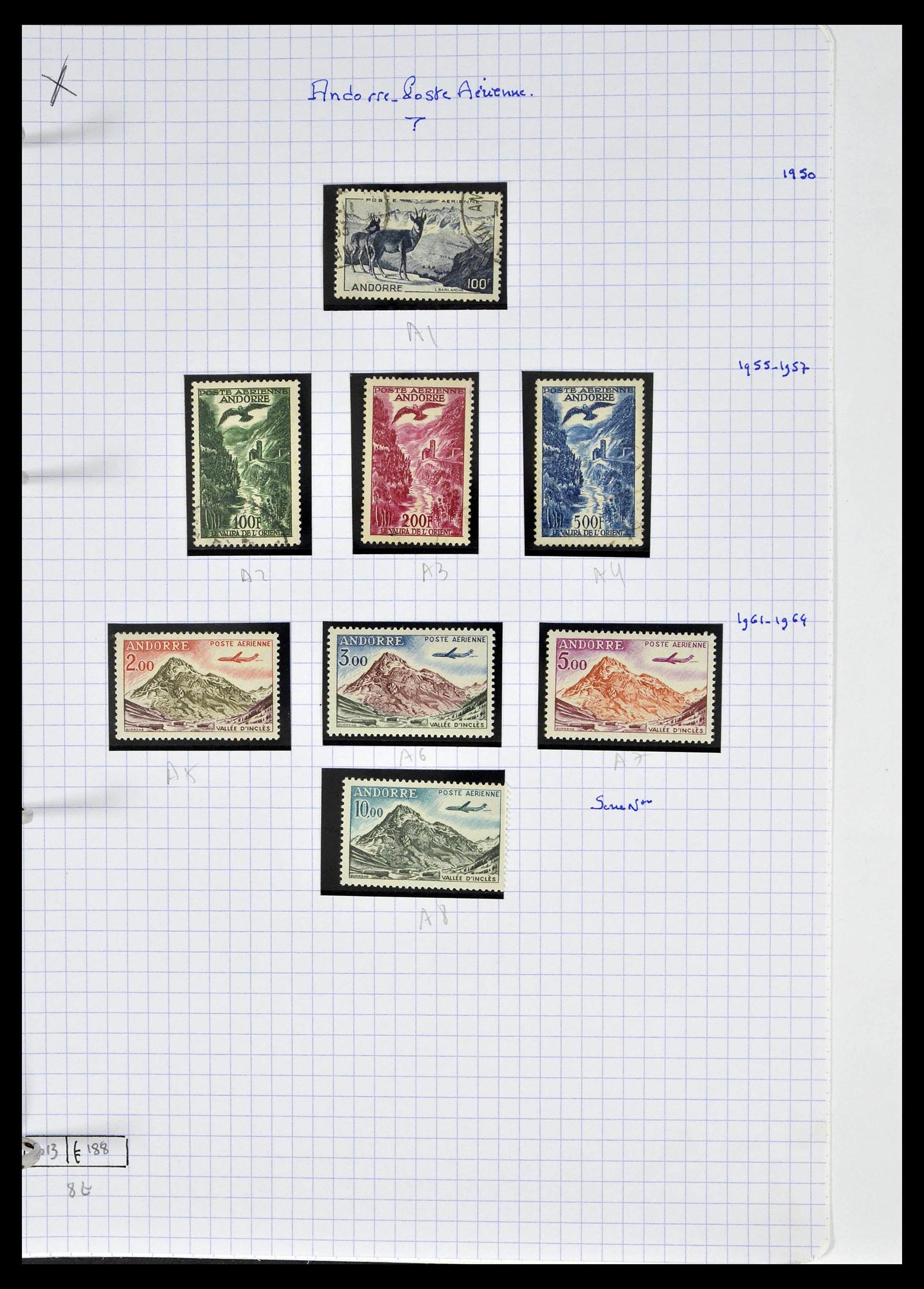 39232 0072 - Postzegelverzameling 39232 Frans Andorra 1931-2013.