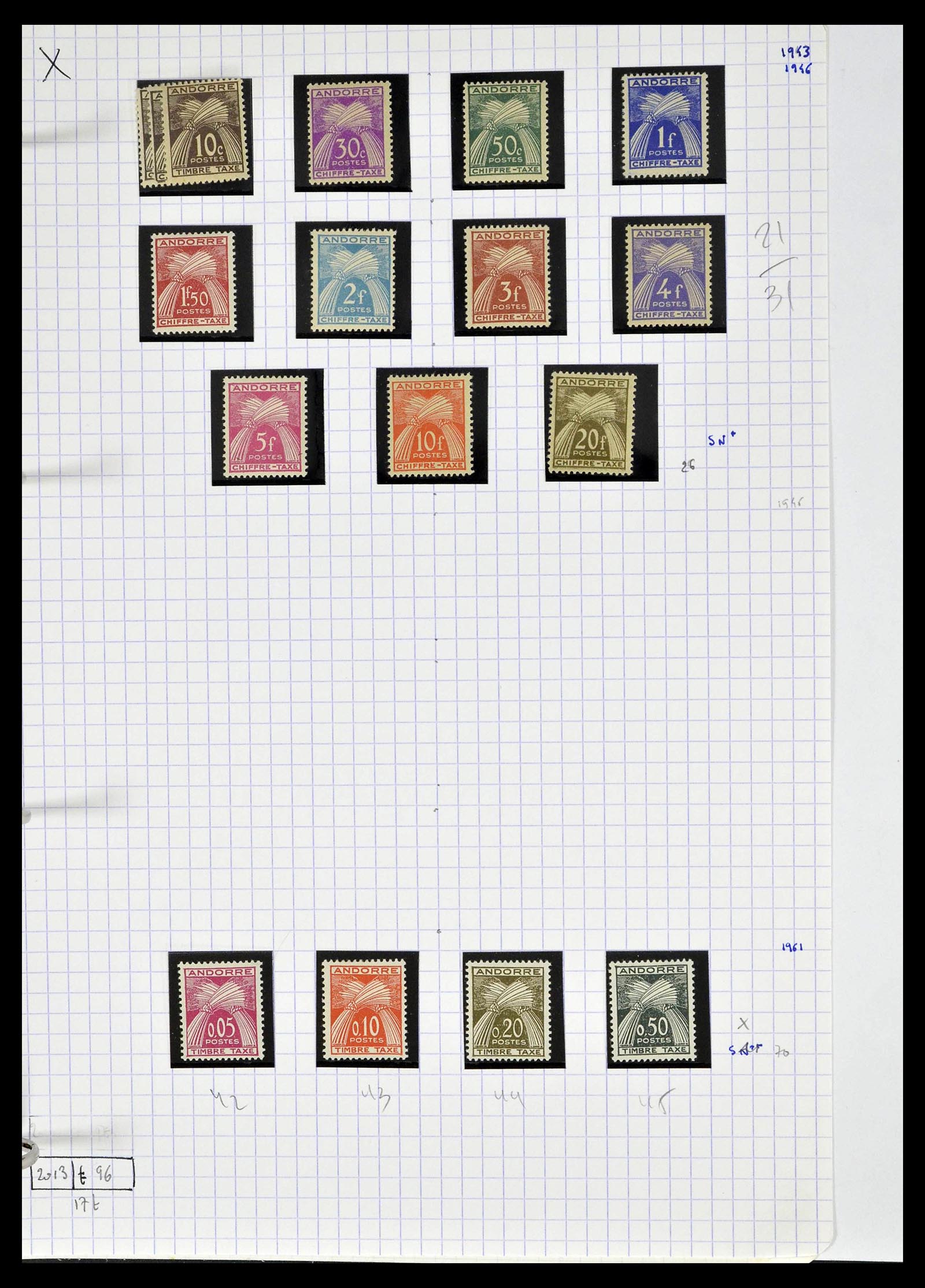 39232 0074 - Postzegelverzameling 39232 Frans Andorra 1931-2013.