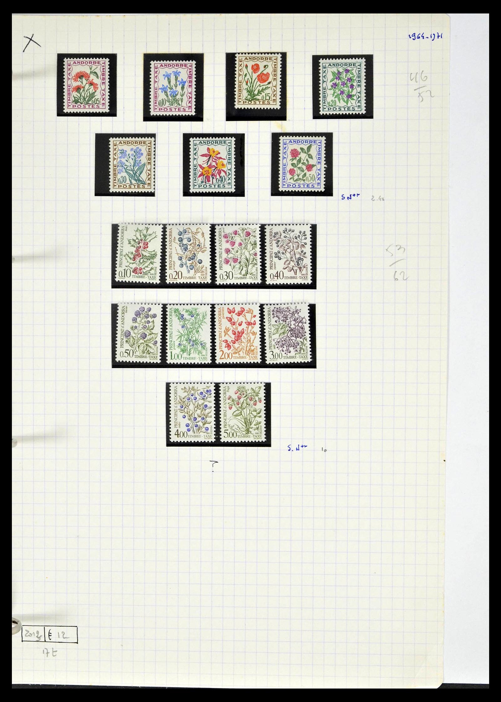 39232 0075 - Postzegelverzameling 39232 Frans Andorra 1931-2013.