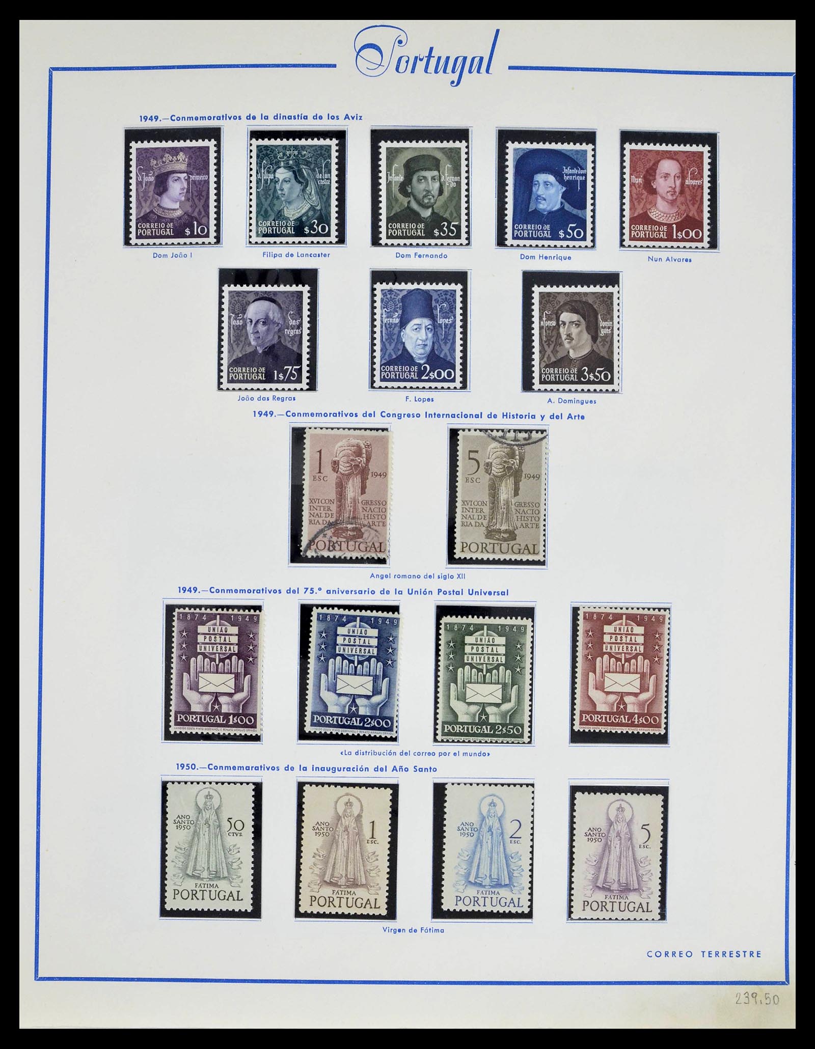39233 0039 - Stamp collection 39233 Portugal 1853-1978.