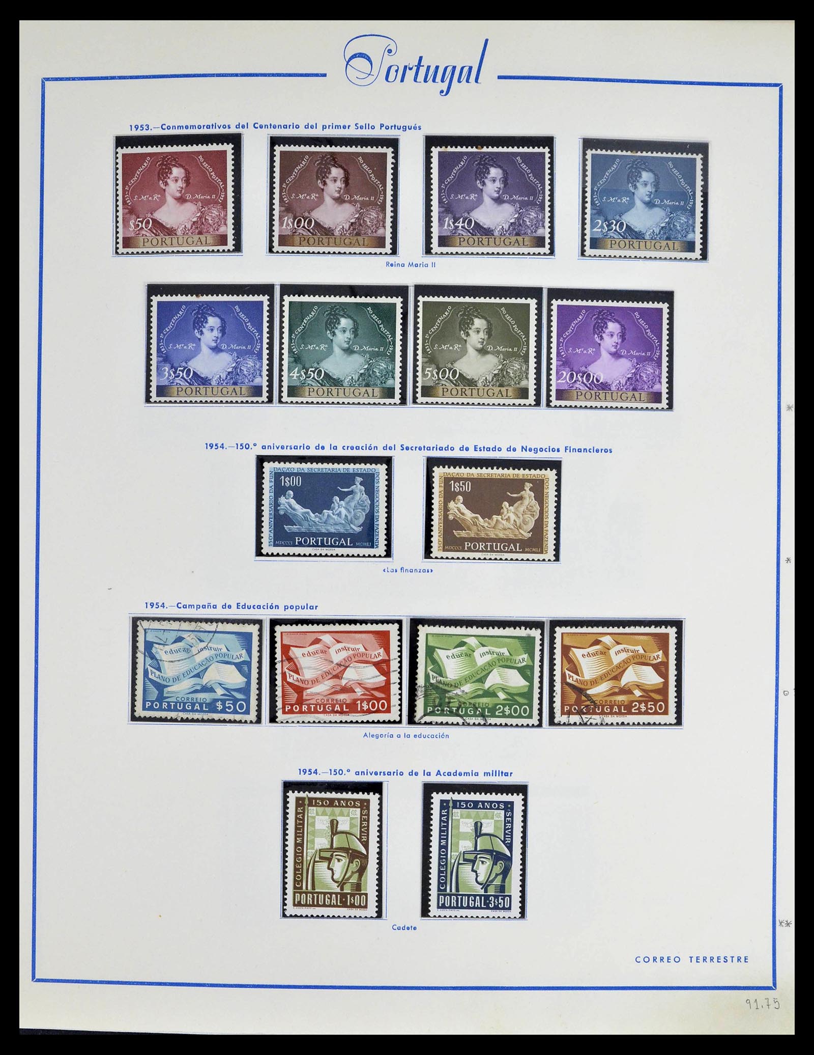 39233 0047 - Postzegelverzameling 39233 Portugal 1853-1978.