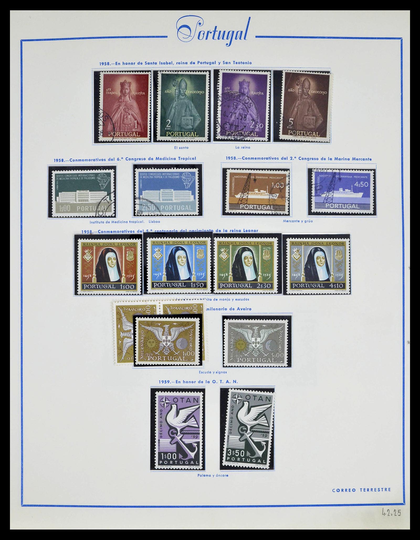 39233 0050 - Postzegelverzameling 39233 Portugal 1853-1978.