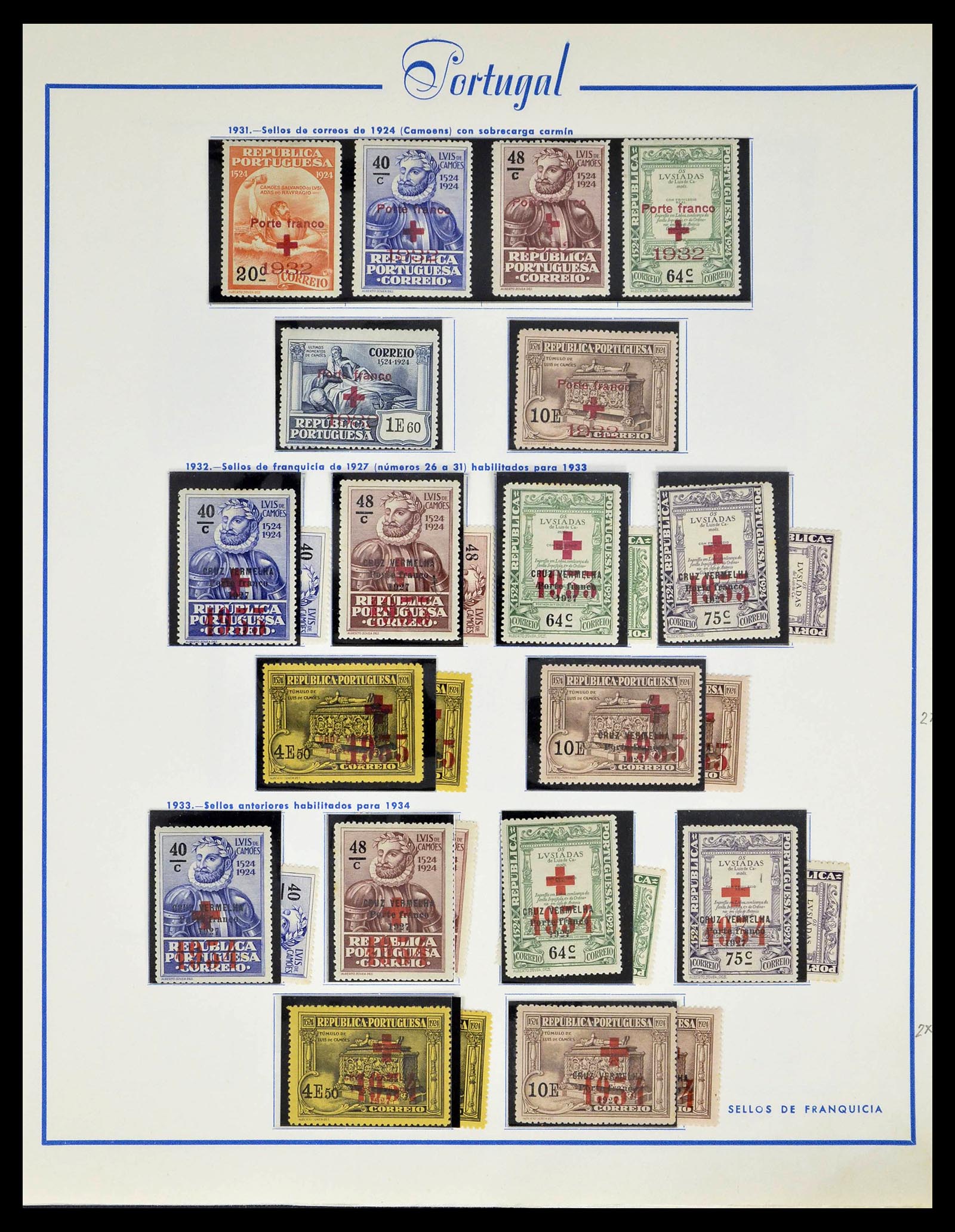 39233 0094 - Postzegelverzameling 39233 Portugal 1853-1978.