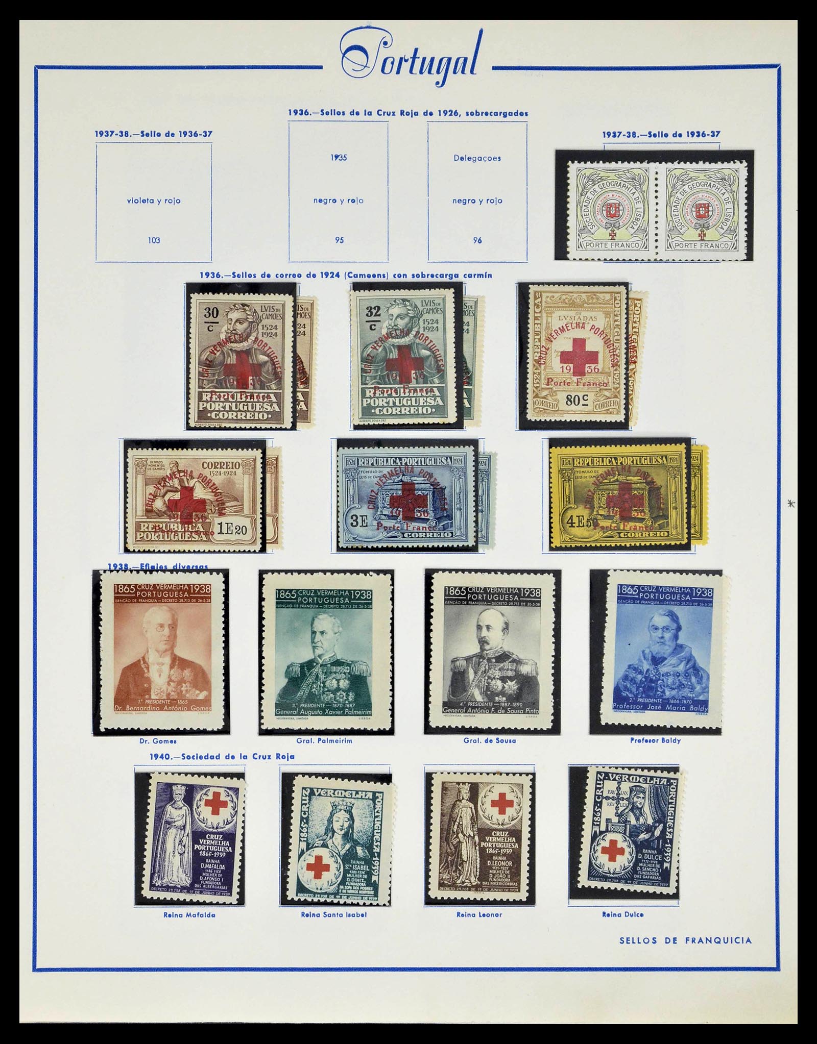39233 0096 - Postzegelverzameling 39233 Portugal 1853-1978.