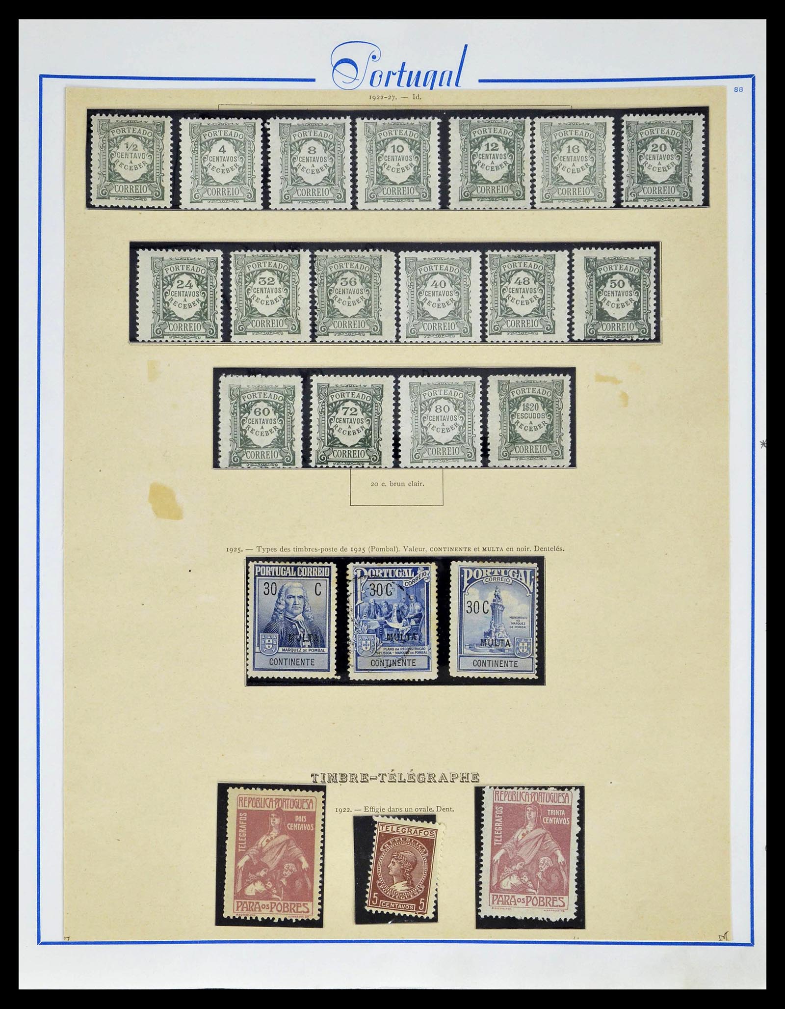 39233 0101 - Postzegelverzameling 39233 Portugal 1853-1978.