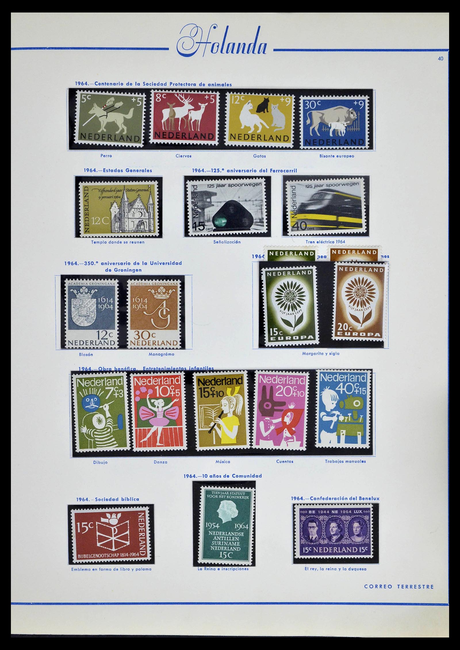 39234 0041 - Stamp collection 39234 Netherlands 1852-1975.
