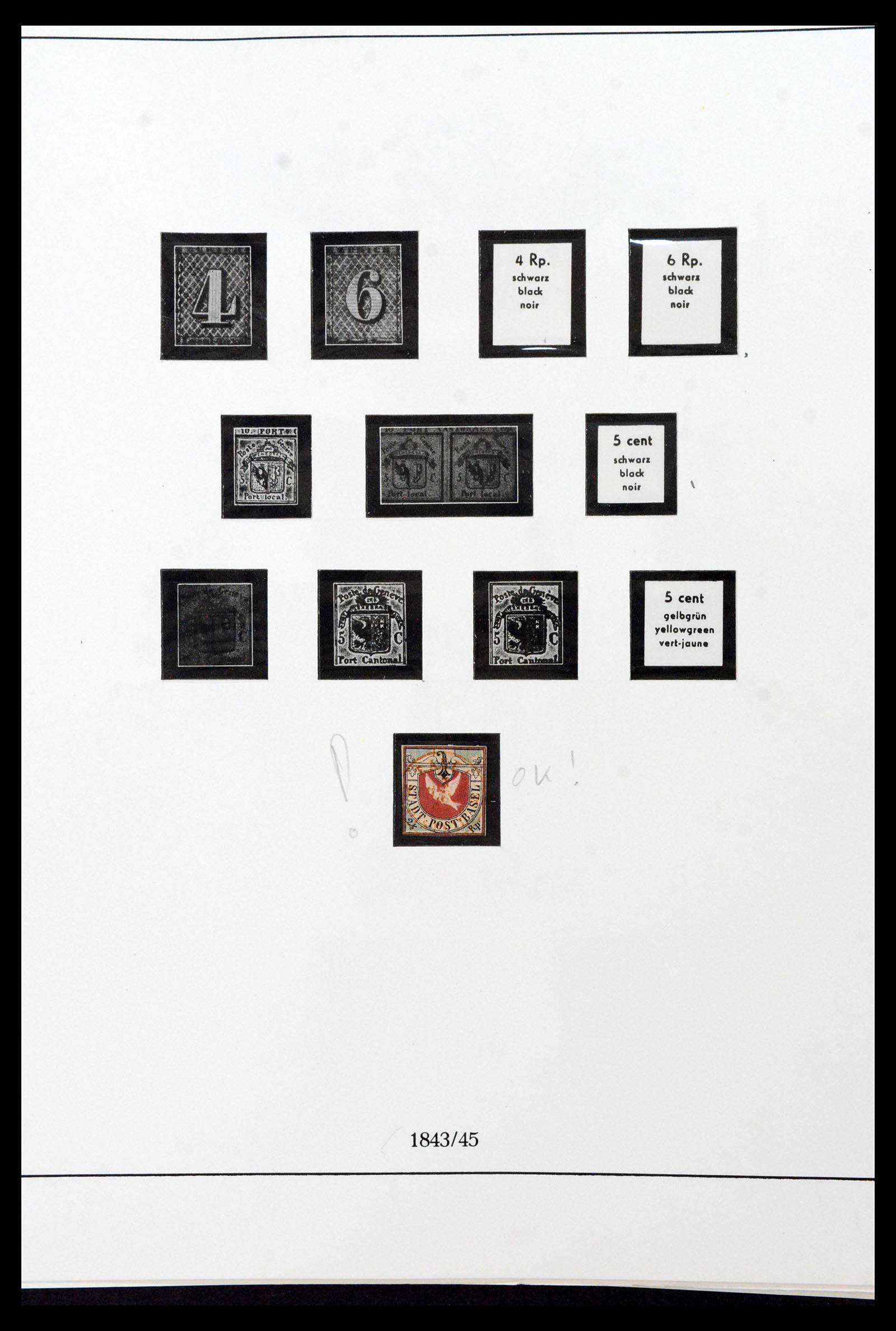 39235 0001 - Stamp collection 39235 Switzerland 1843-1960.