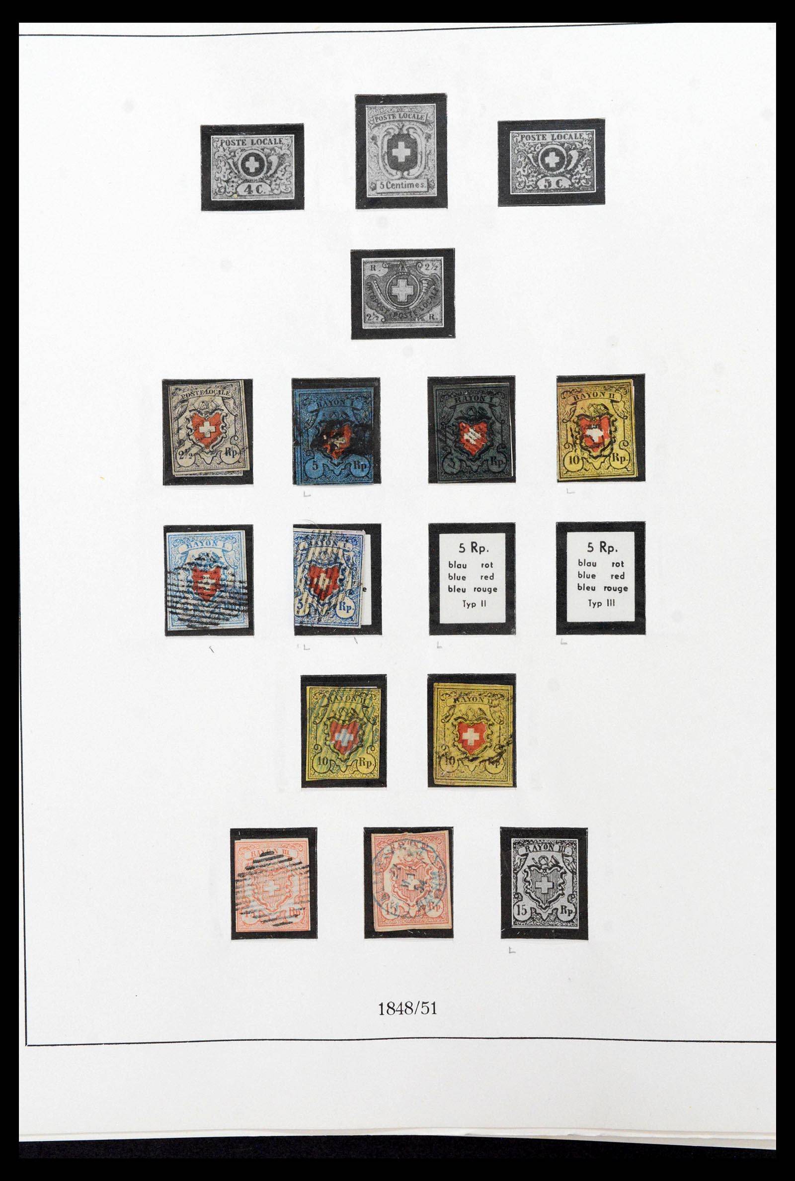 39235 0002 - Stamp collection 39235 Switzerland 1843-1960.