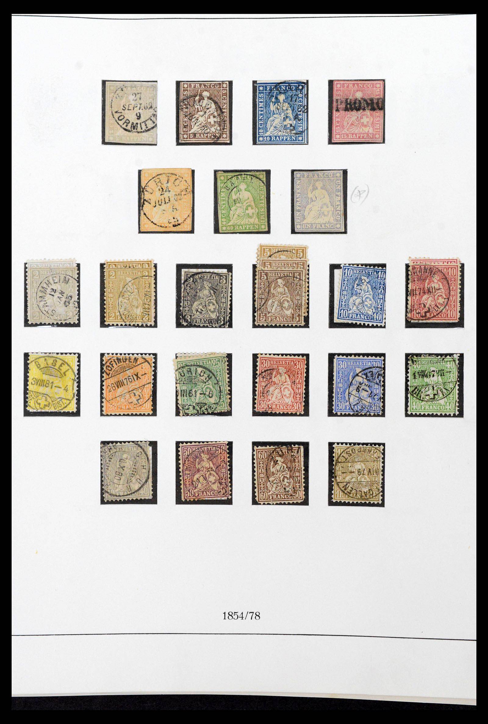 39235 0004 - Stamp collection 39235 Switzerland 1843-1960.