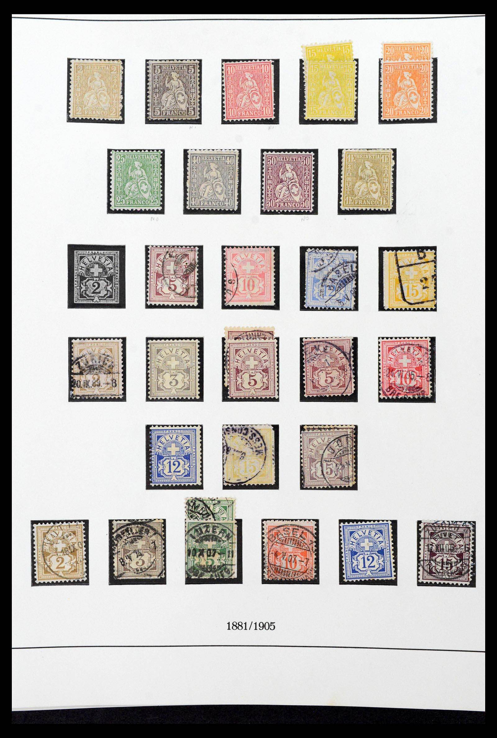 39235 0007 - Stamp collection 39235 Switzerland 1843-1960.