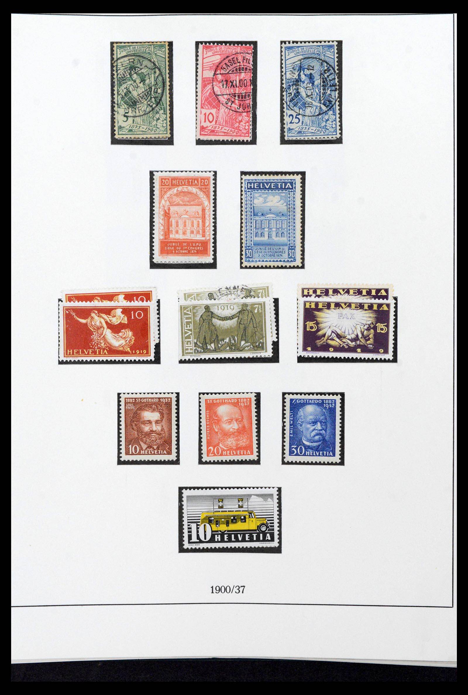 39235 0010 - Stamp collection 39235 Switzerland 1843-1960.