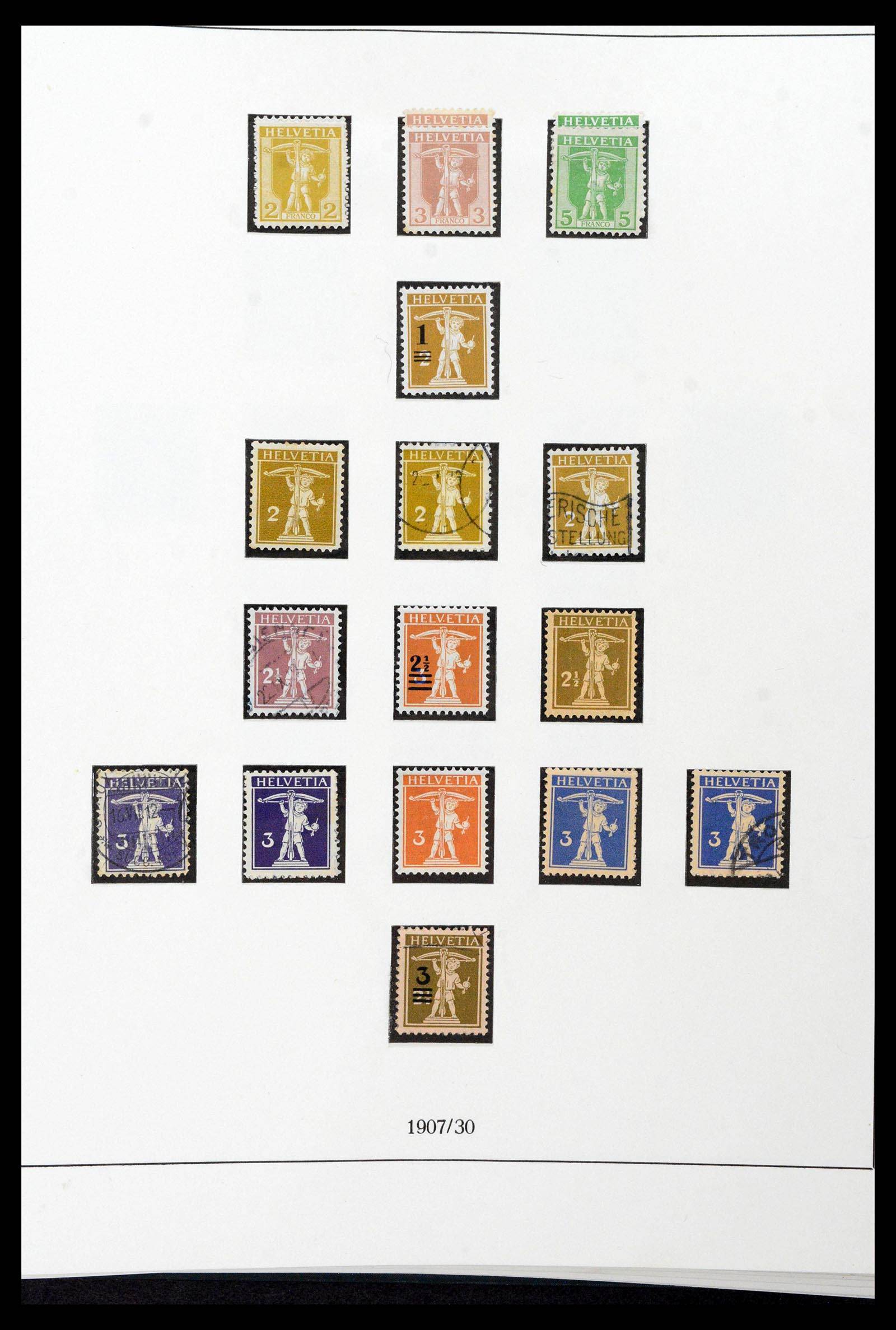39235 0012 - Stamp collection 39235 Switzerland 1843-1960.