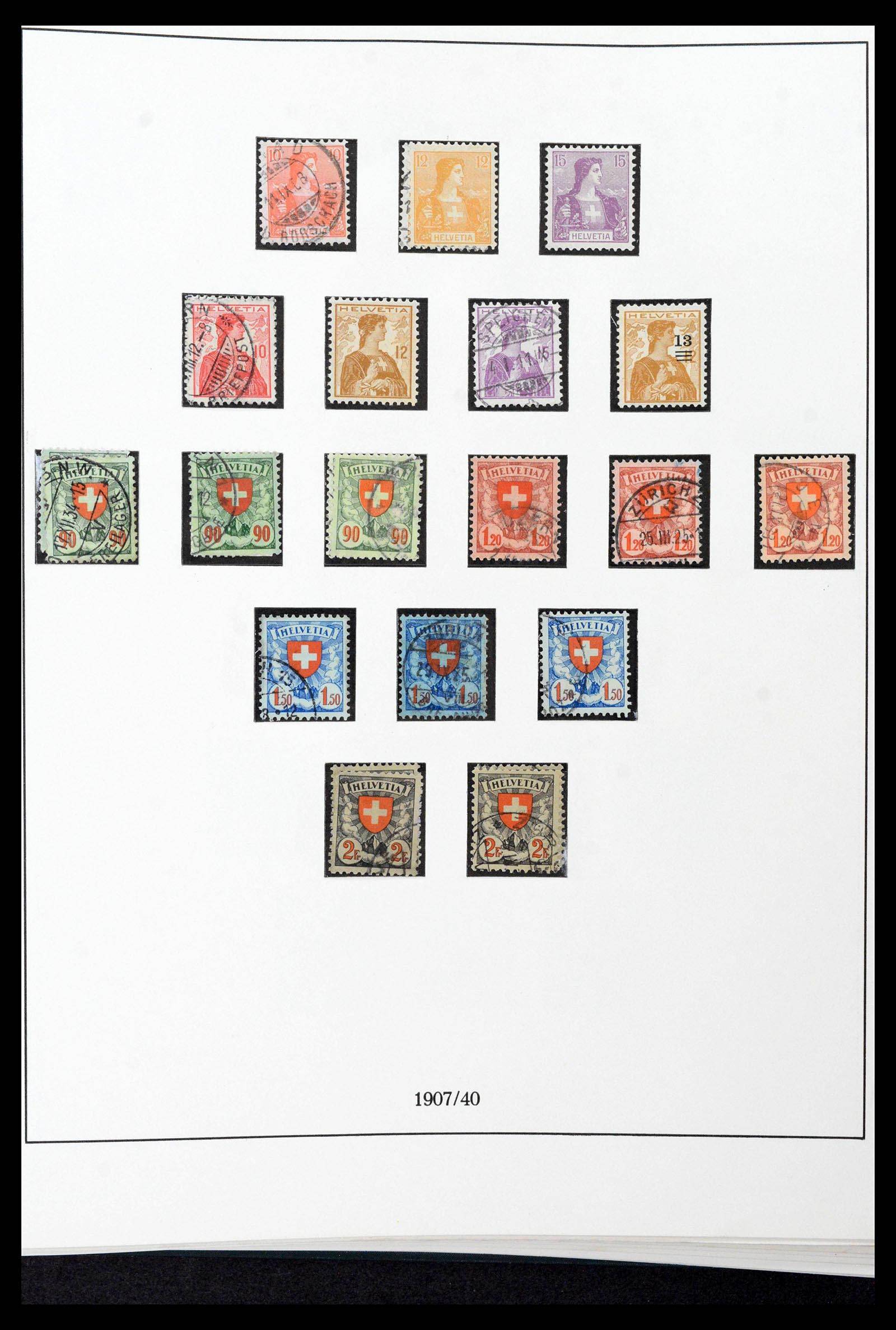 39235 0014 - Stamp collection 39235 Switzerland 1843-1960.