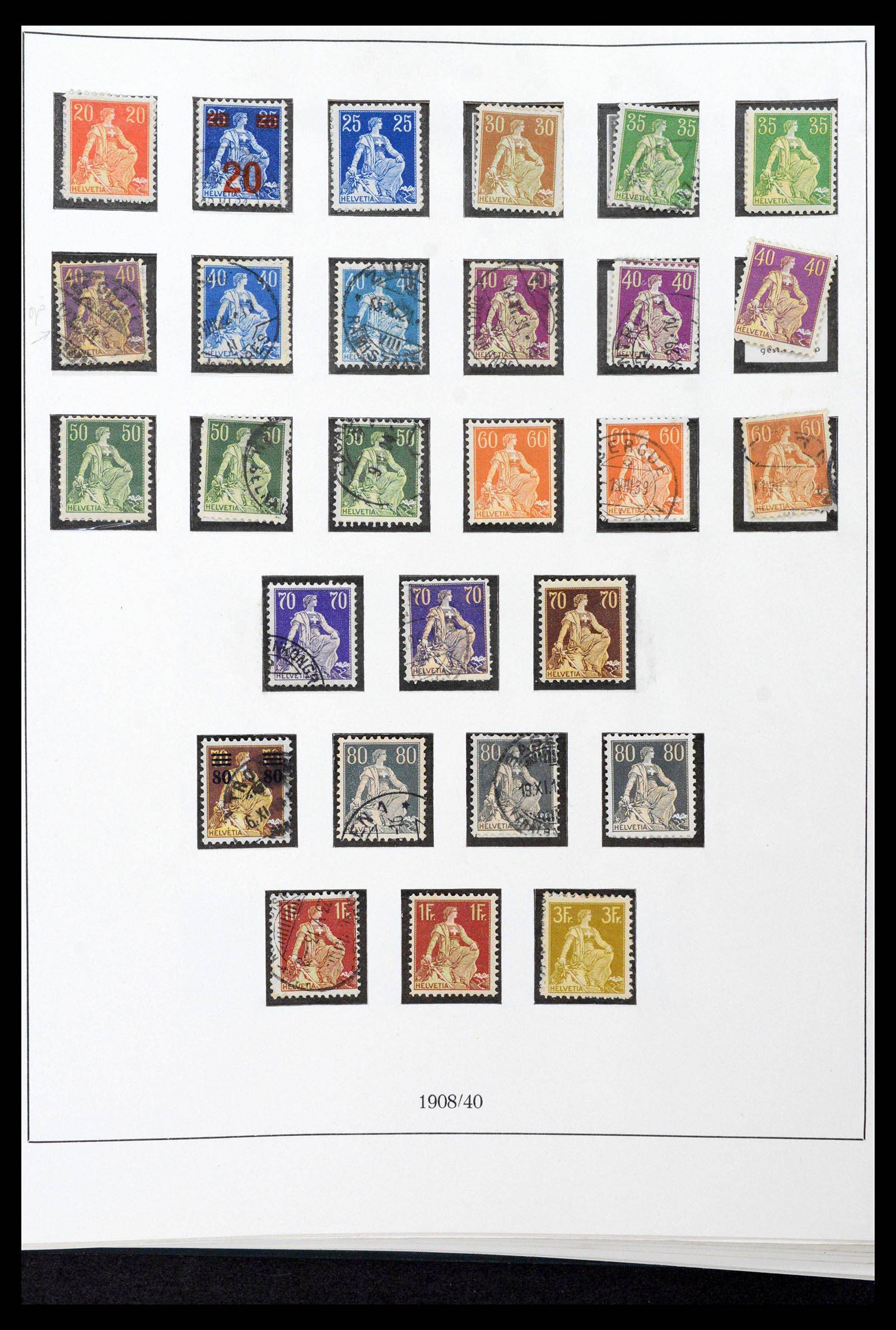 39235 0015 - Stamp collection 39235 Switzerland 1843-1960.