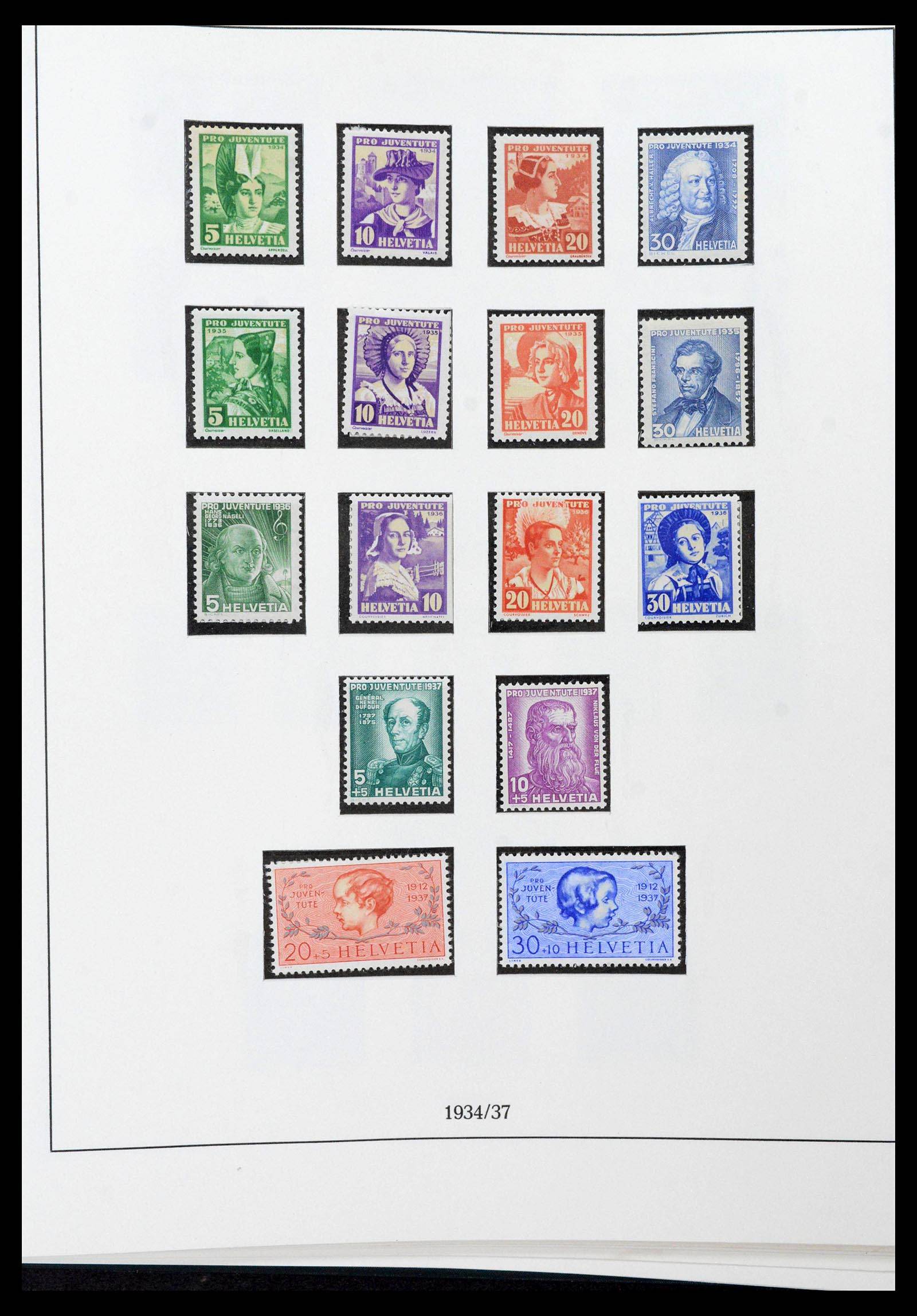39235 0022 - Stamp collection 39235 Switzerland 1843-1960.