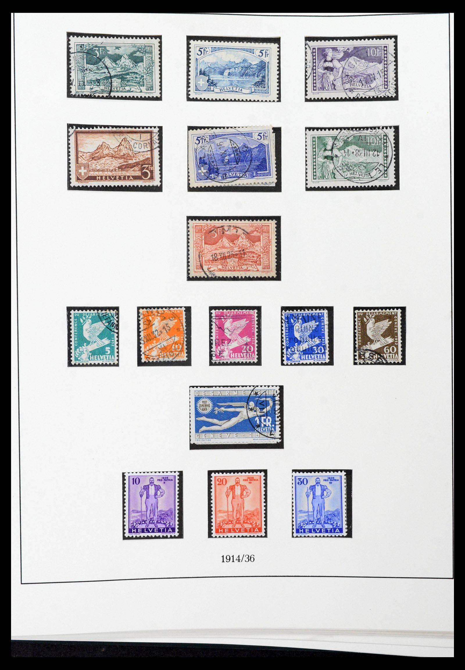 39235 0023 - Stamp collection 39235 Switzerland 1843-1960.