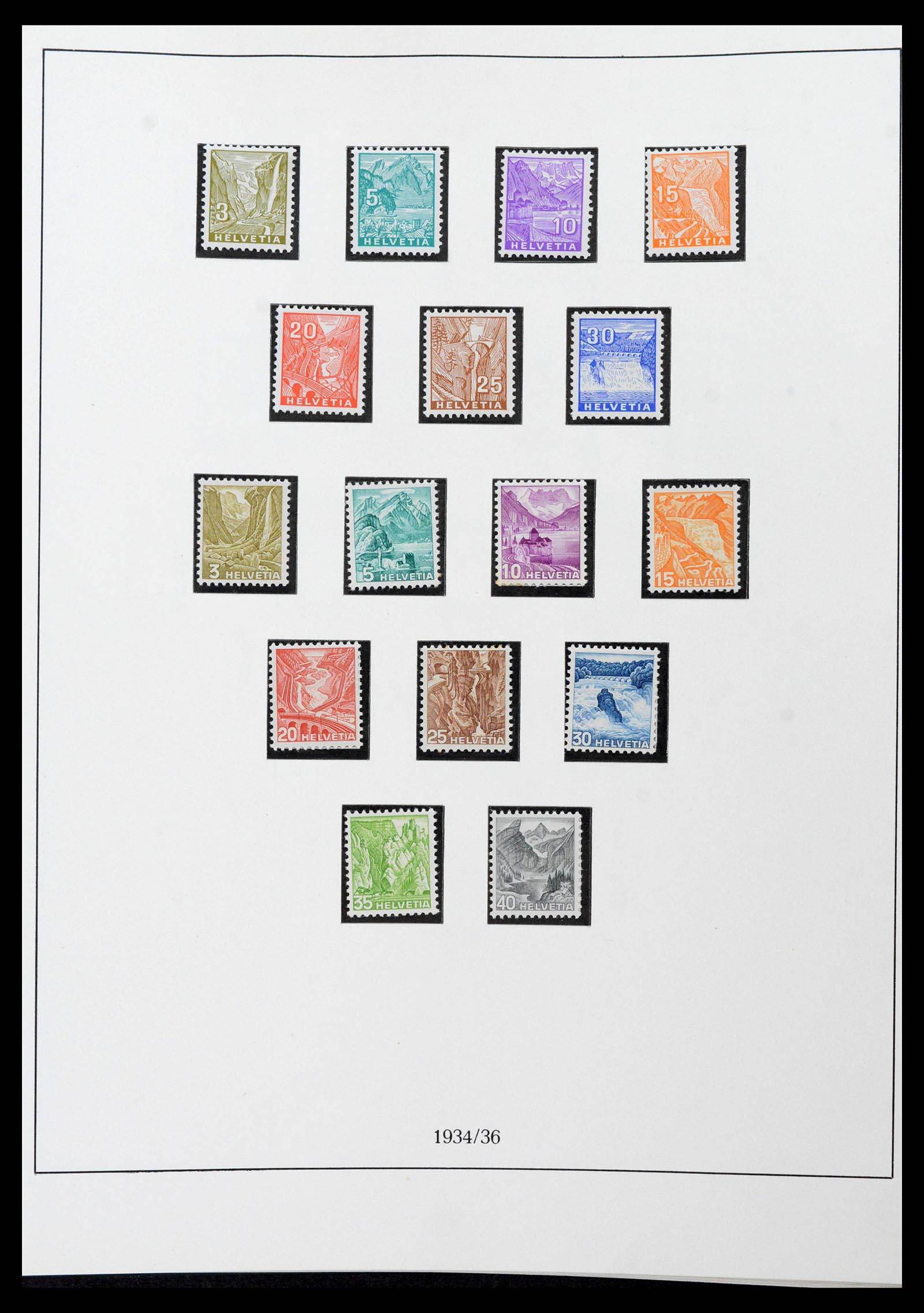 39235 0024 - Stamp collection 39235 Switzerland 1843-1960.