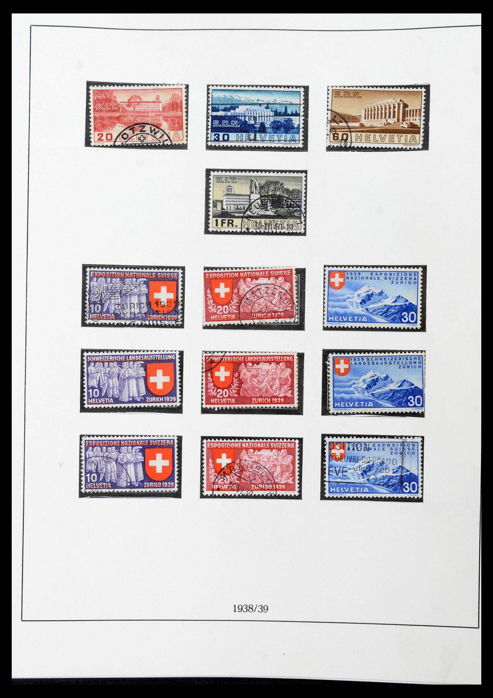 39235 0028 - Stamp collection 39235 Switzerland 1843-1960.