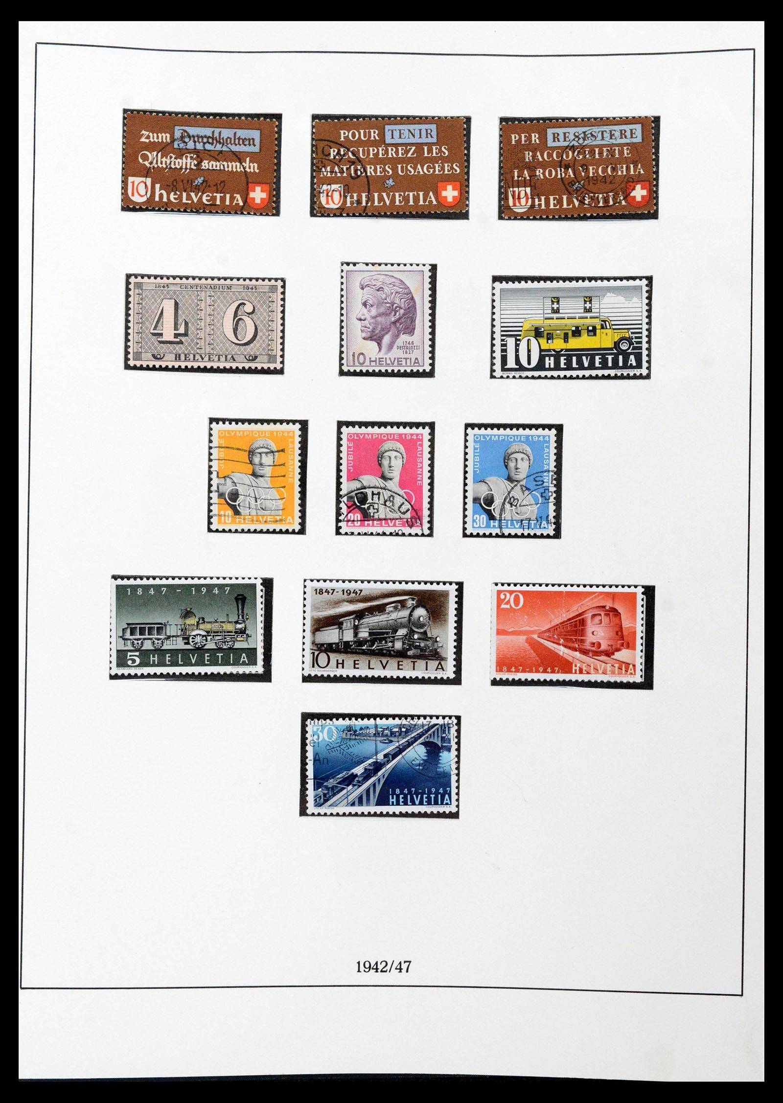 39235 0035 - Stamp collection 39235 Switzerland 1843-1960.