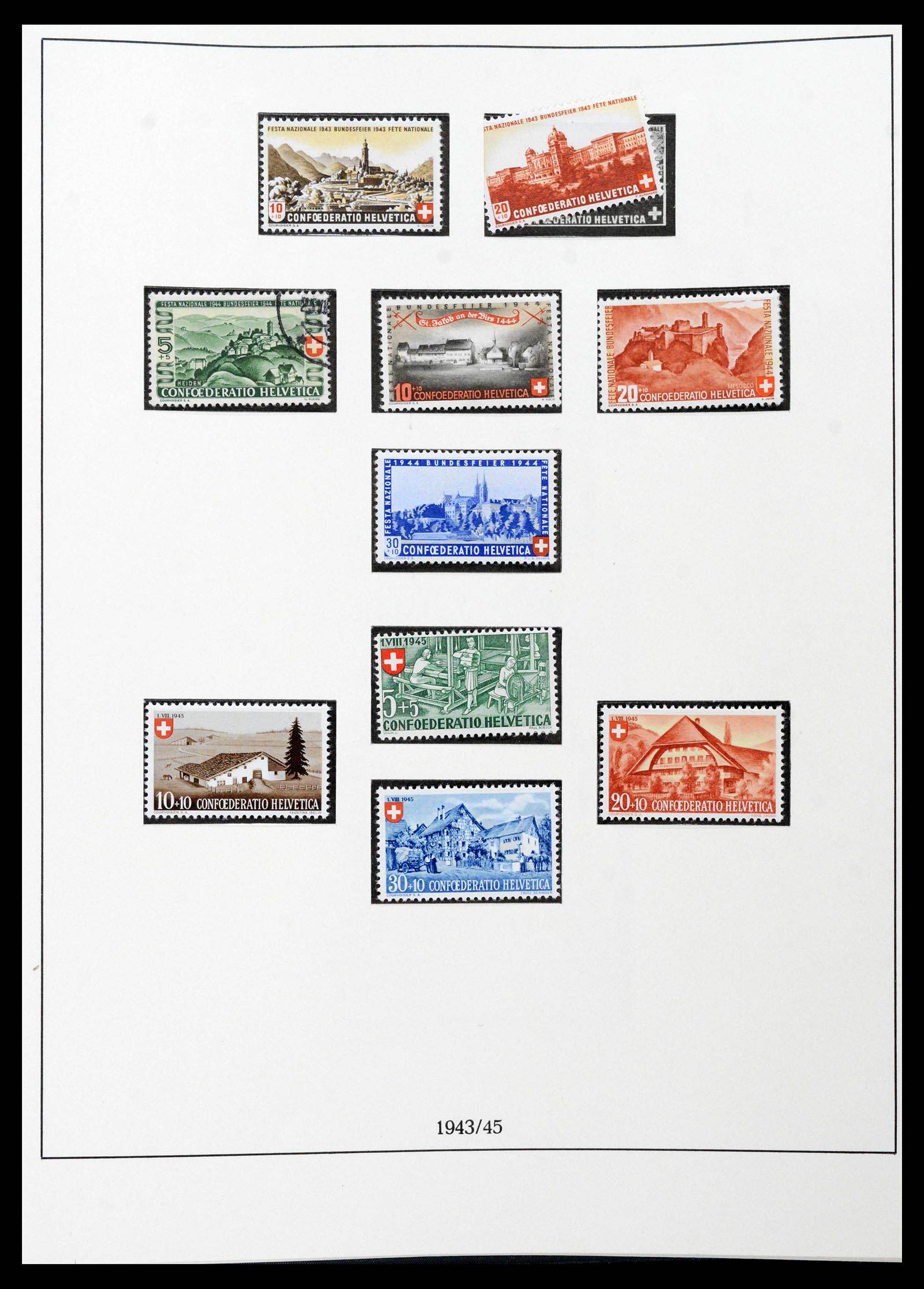 39235 0038 - Stamp collection 39235 Switzerland 1843-1960.