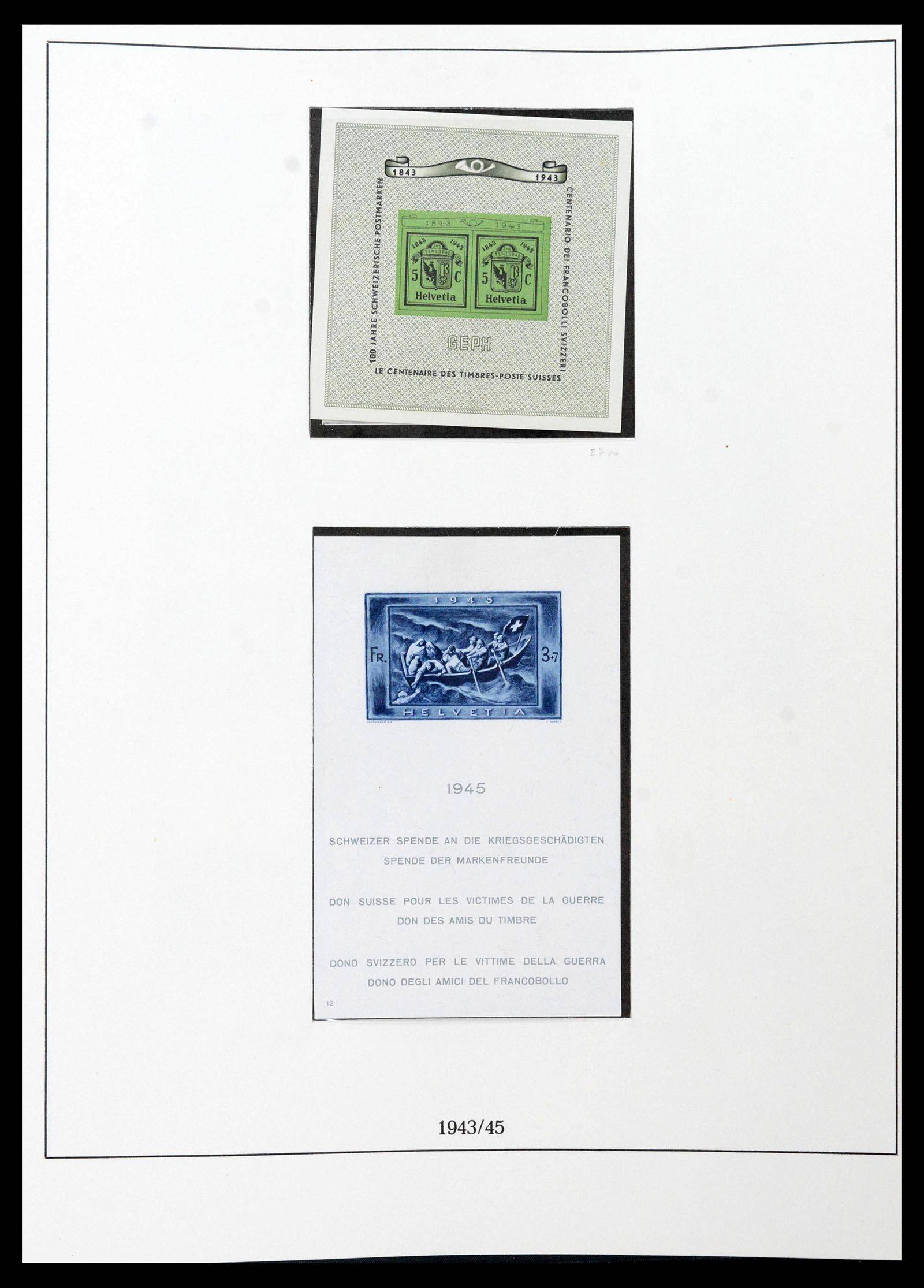 39235 0039 - Stamp collection 39235 Switzerland 1843-1960.