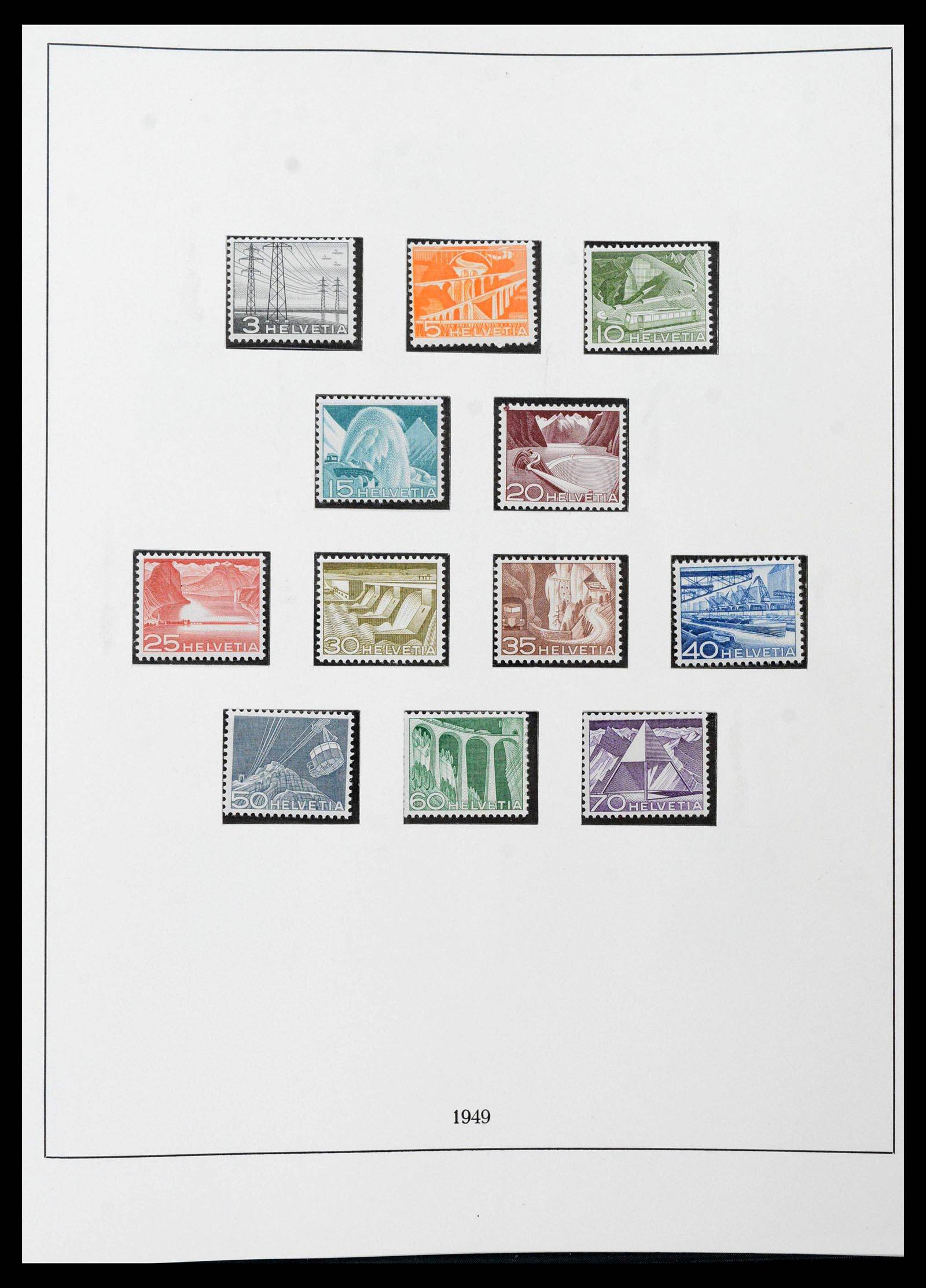 39235 0045 - Stamp collection 39235 Switzerland 1843-1960.