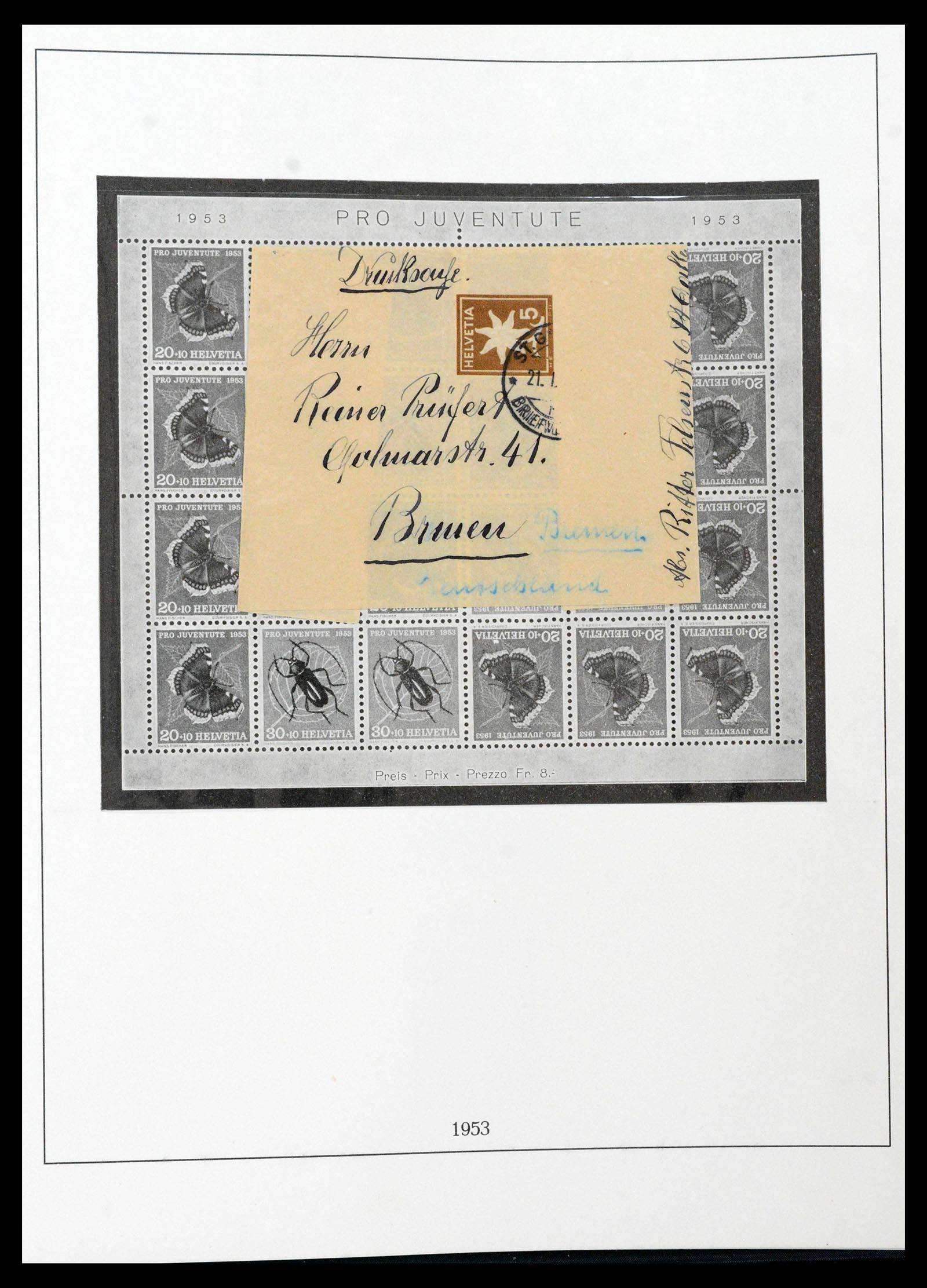 39235 0051 - Stamp collection 39235 Switzerland 1843-1960.